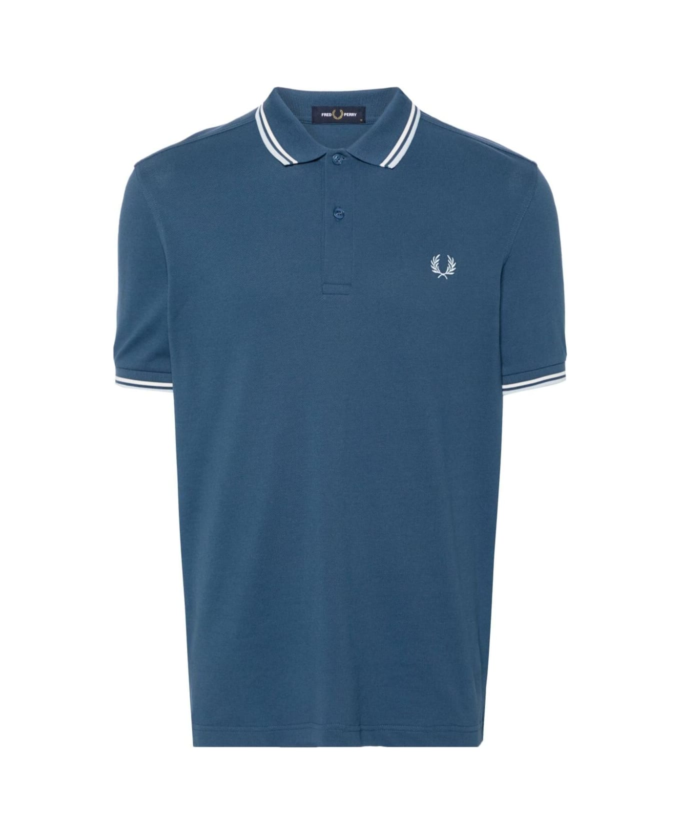 Fred Perry Fp Twin Tipped Shirt - Mdngtbl Ecr Lice