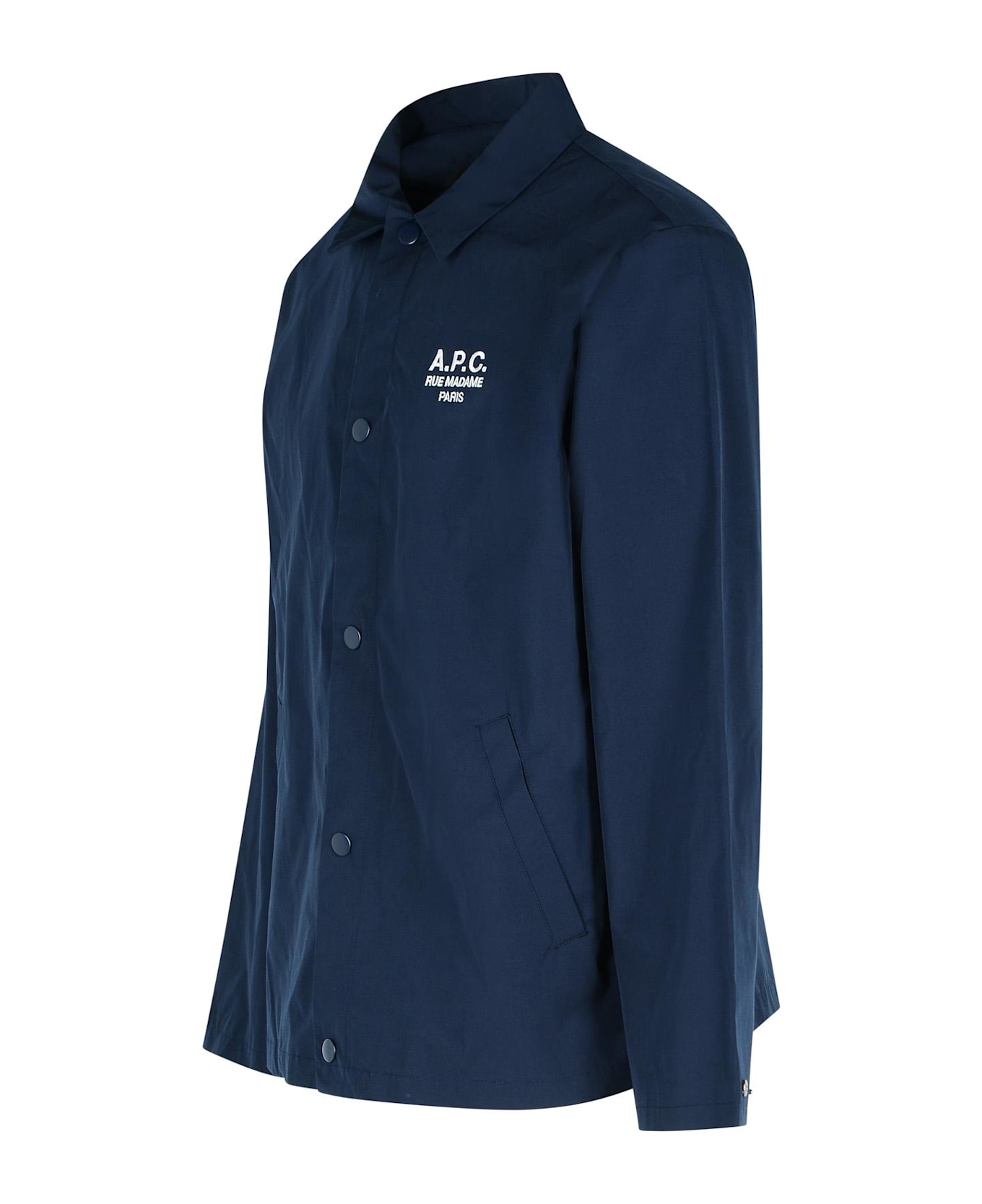 A.P.C. 
regis
 Navy Polyester Blend Shirt - Navy シャツ