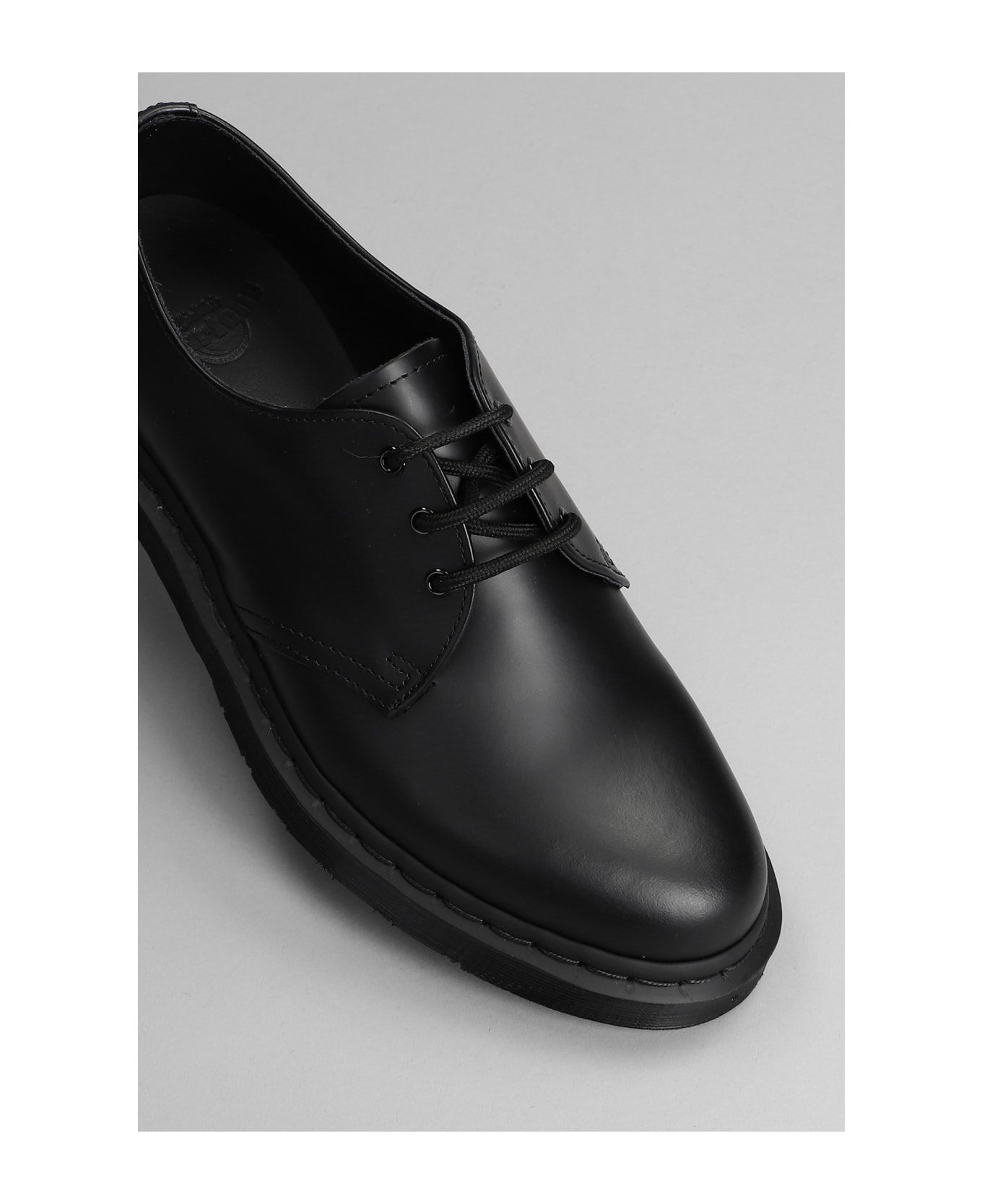 Dr. Martens 1461 Lace Up Shoes In Black Leather - Black