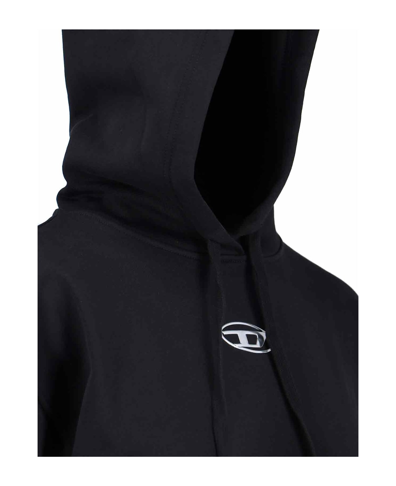 Diesel 'f-buxt-hood-od' Hoodie - Black