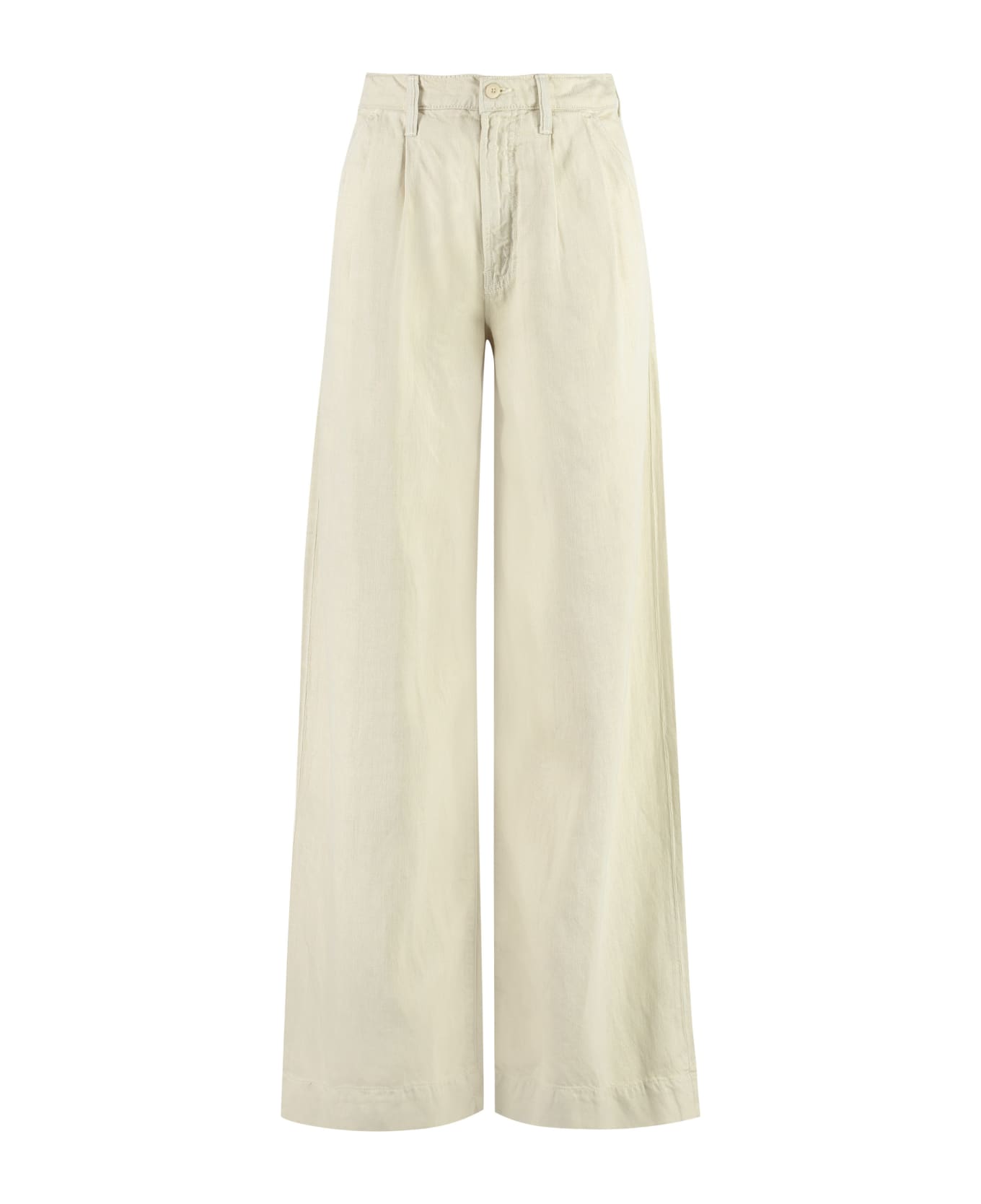 Mother Pouty Prep Heel High-rise Trousers - panna