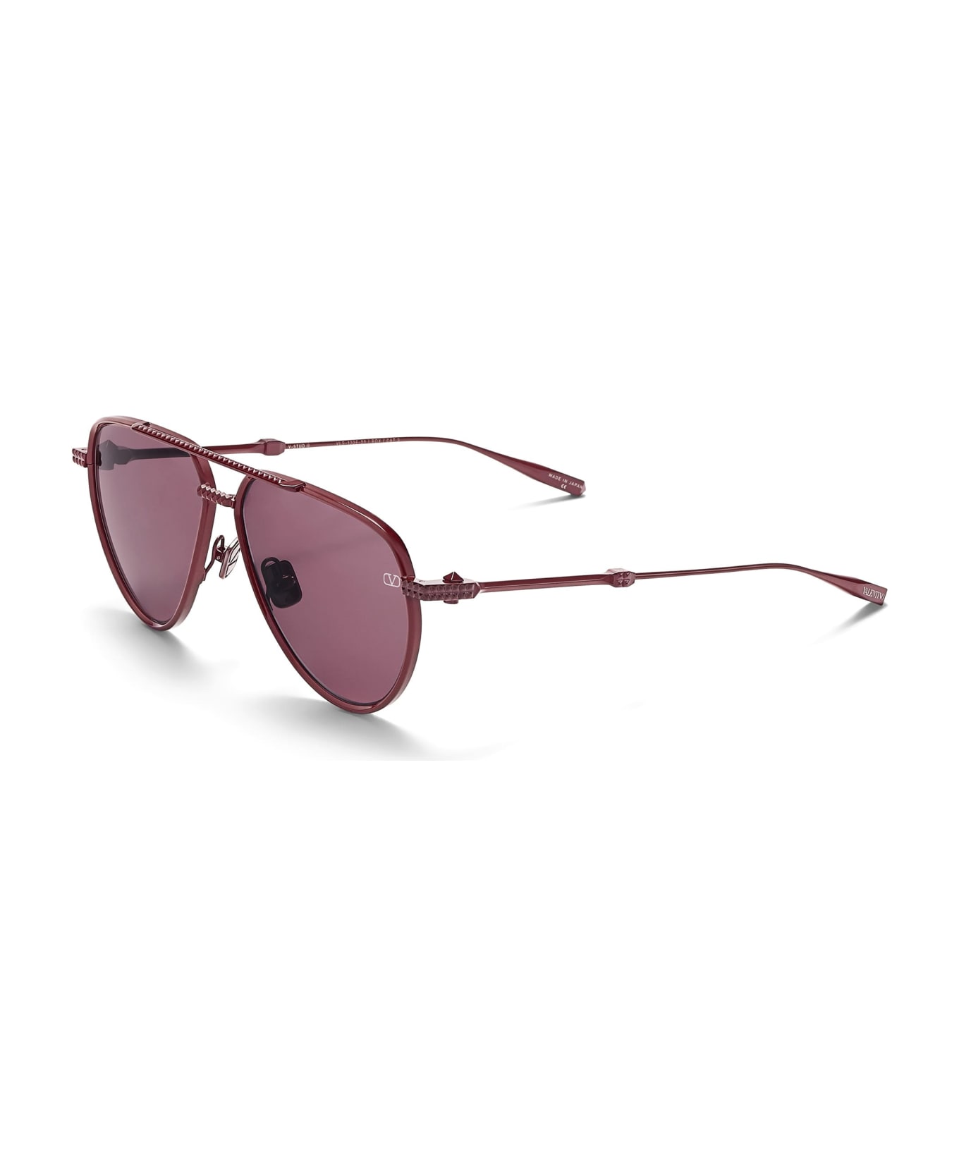 Valentino Eyewear V-stud-ii - Bordeaux Sunglasses - burgundy
