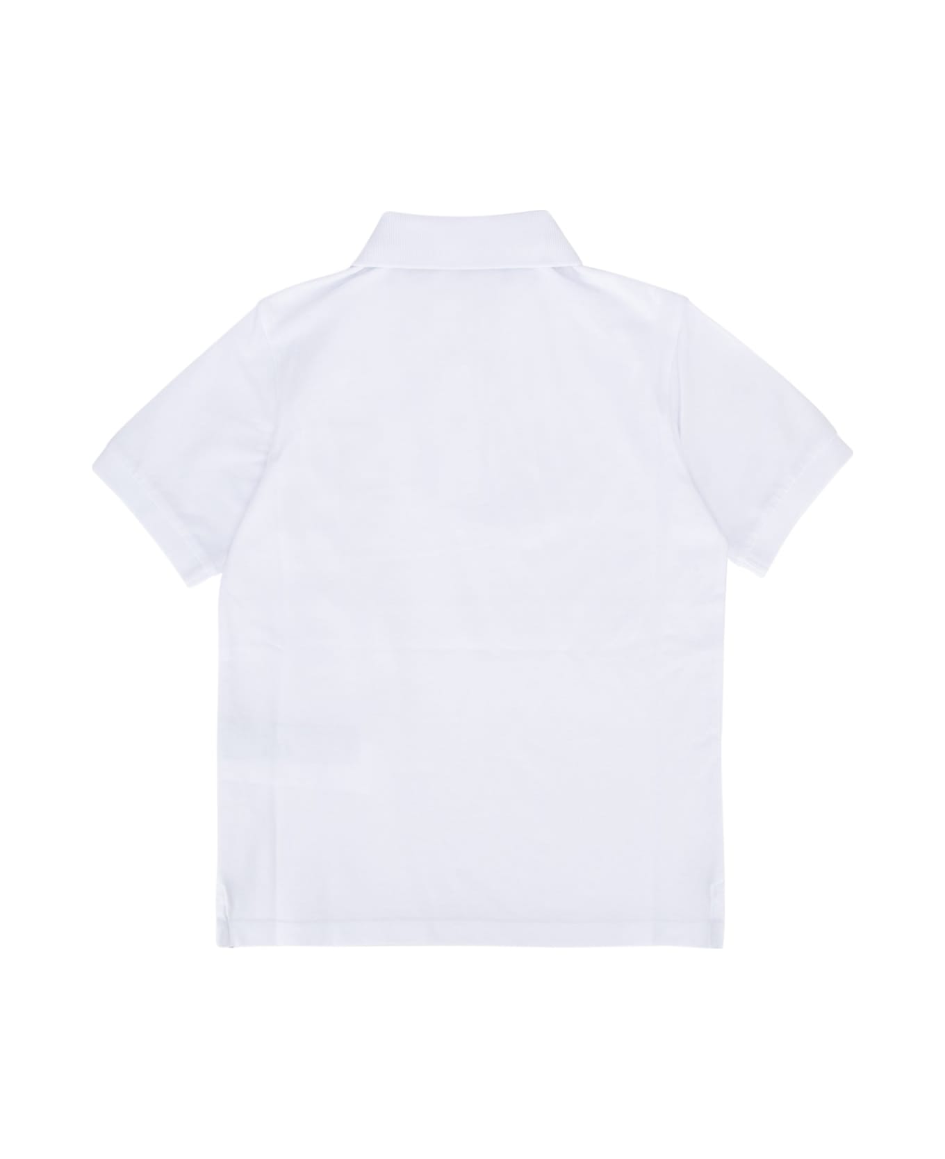 Stone Island Junior Polo - WHITE Tシャツ＆ポロシャツ