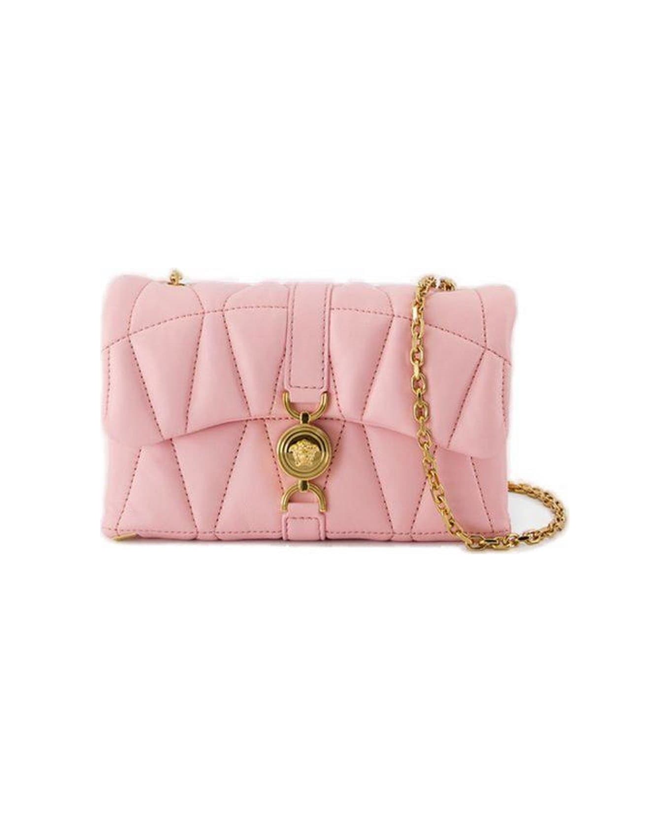 Versace Kleio Quilted Mini Crossbody Bag - Pink