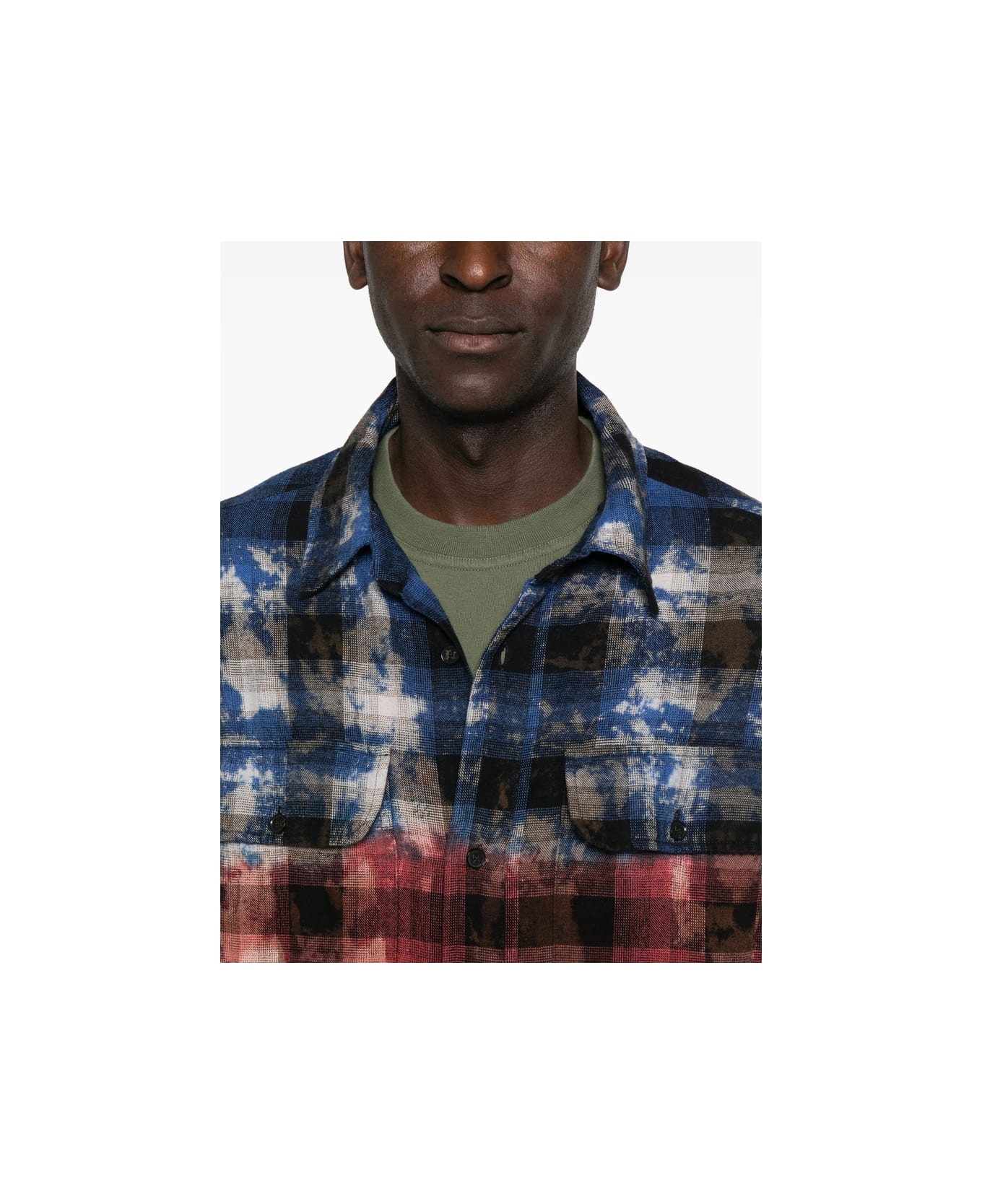 Palm Angels Shirt - BLUE/RED