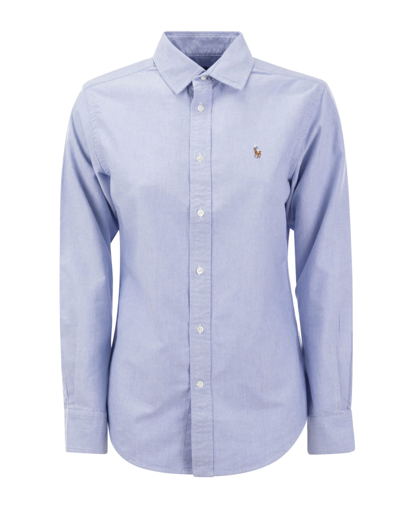 Polo Ralph Lauren Oxford Logo Shirt - Light Blue