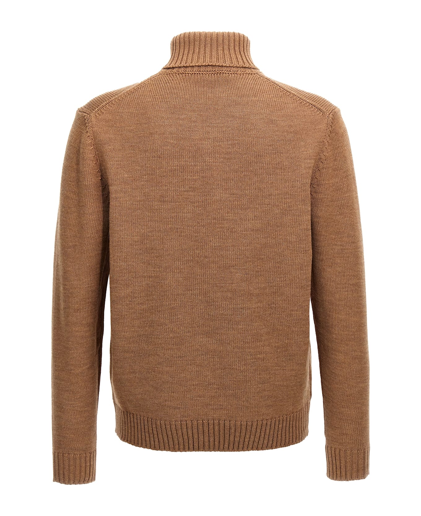 Zanone Turtle-neck Sweater - Brown