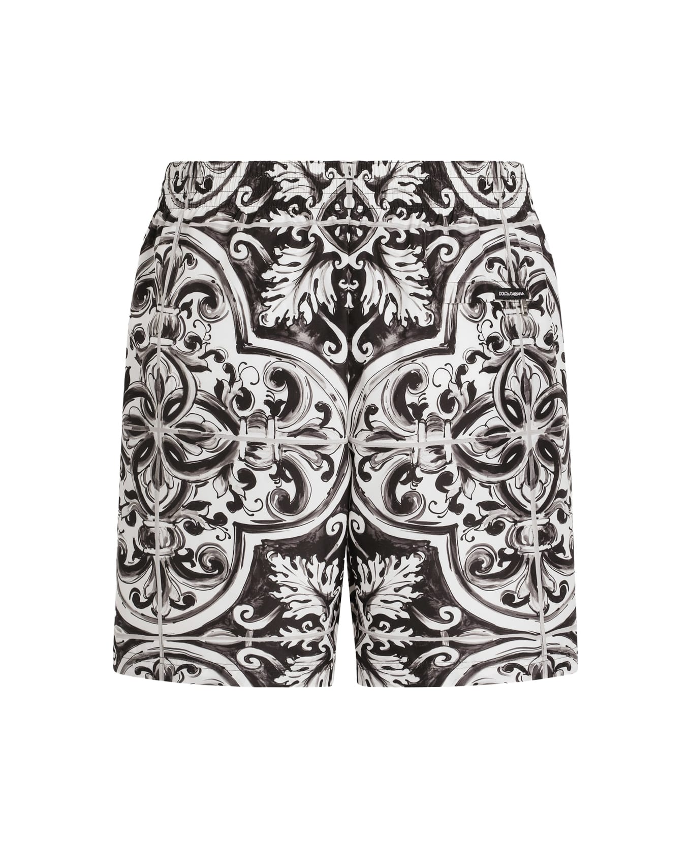Dolce 
Gabbana Swim Trunks With Pochette - MAIOLICA 2L NERO