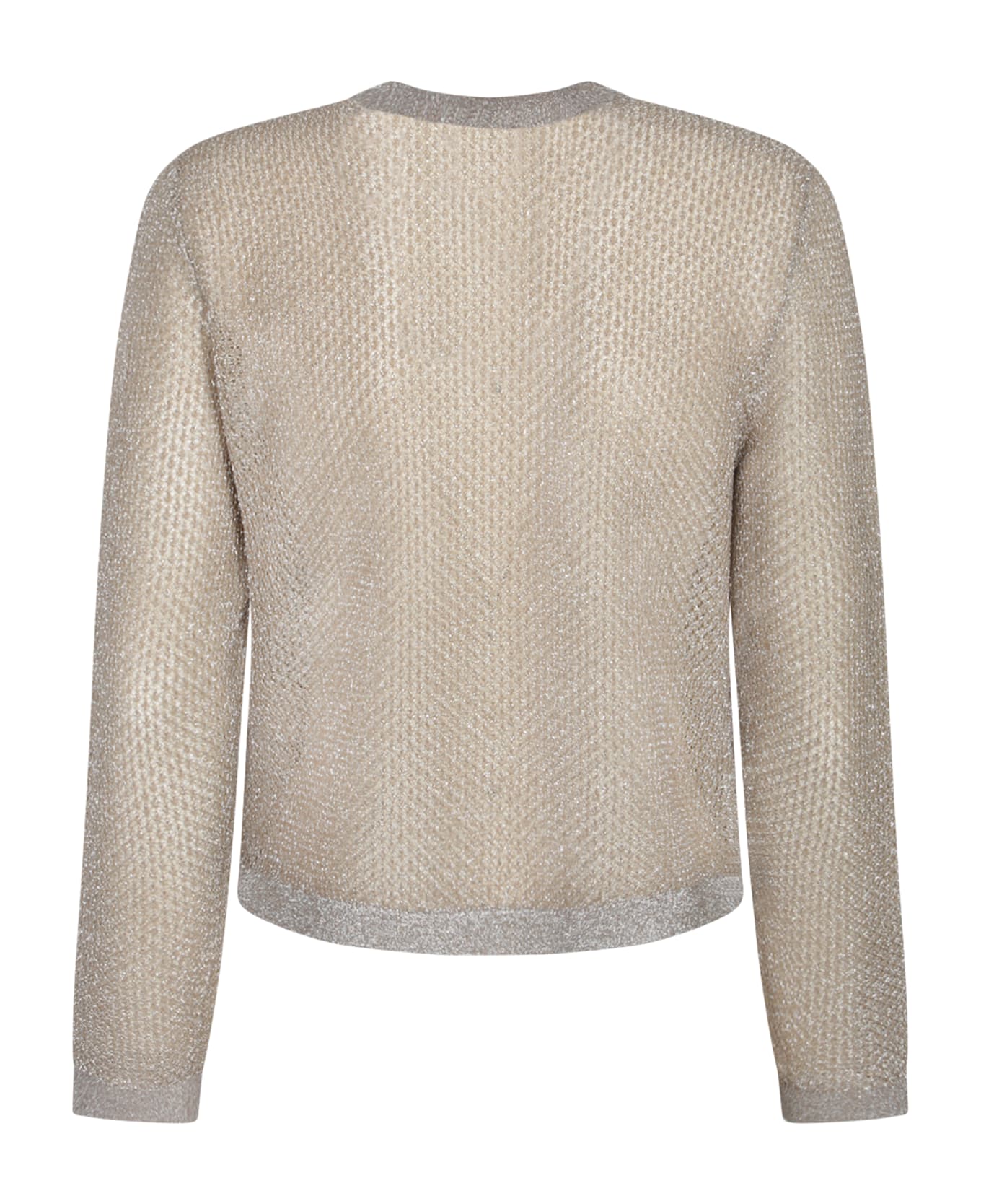 Tory Burch Kendra Mesh Beige Cardigan - Beige