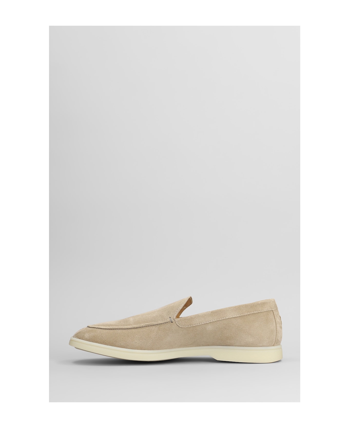 Henderson Baracco Loafers In Beige Suede - beige