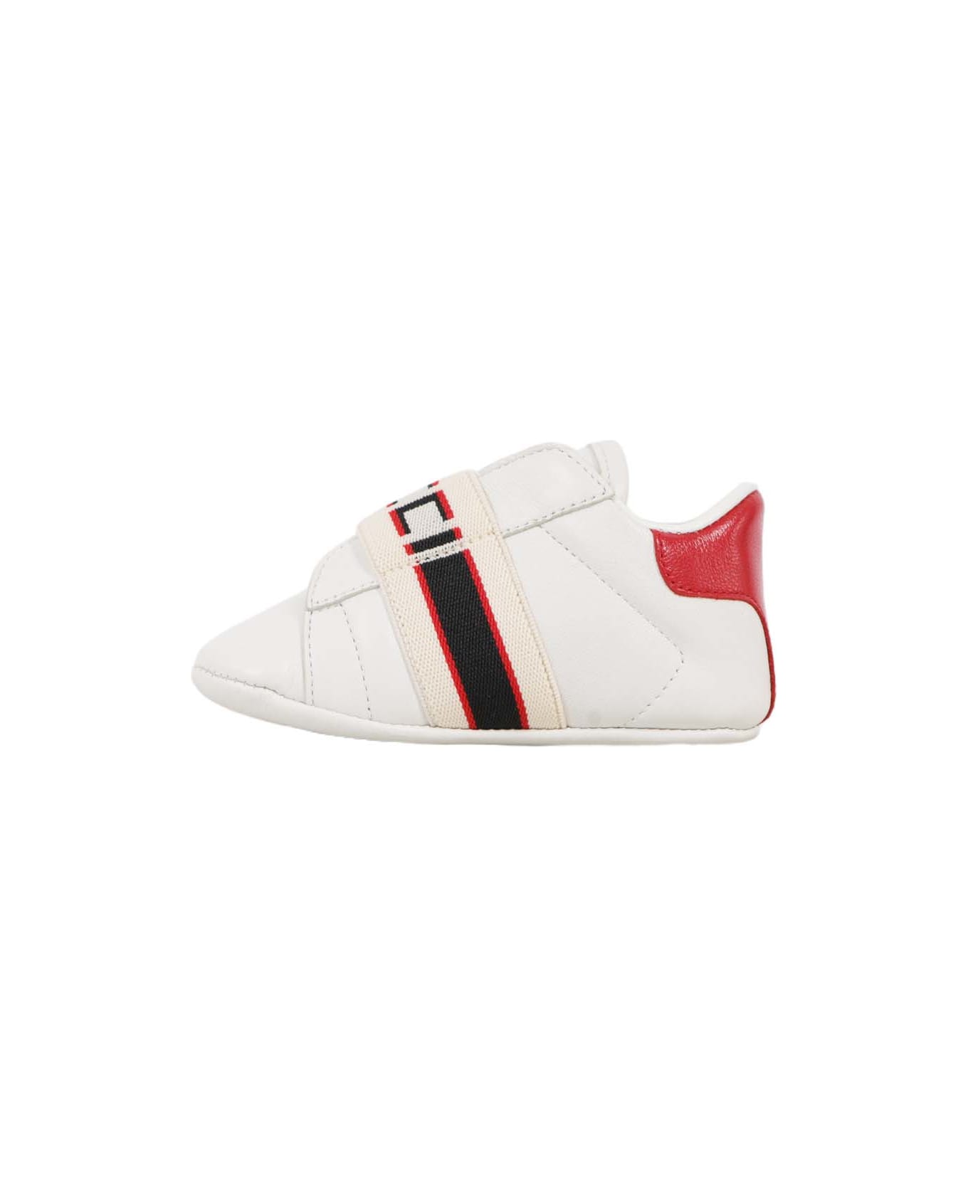 Gucci Leather Sneakers - White