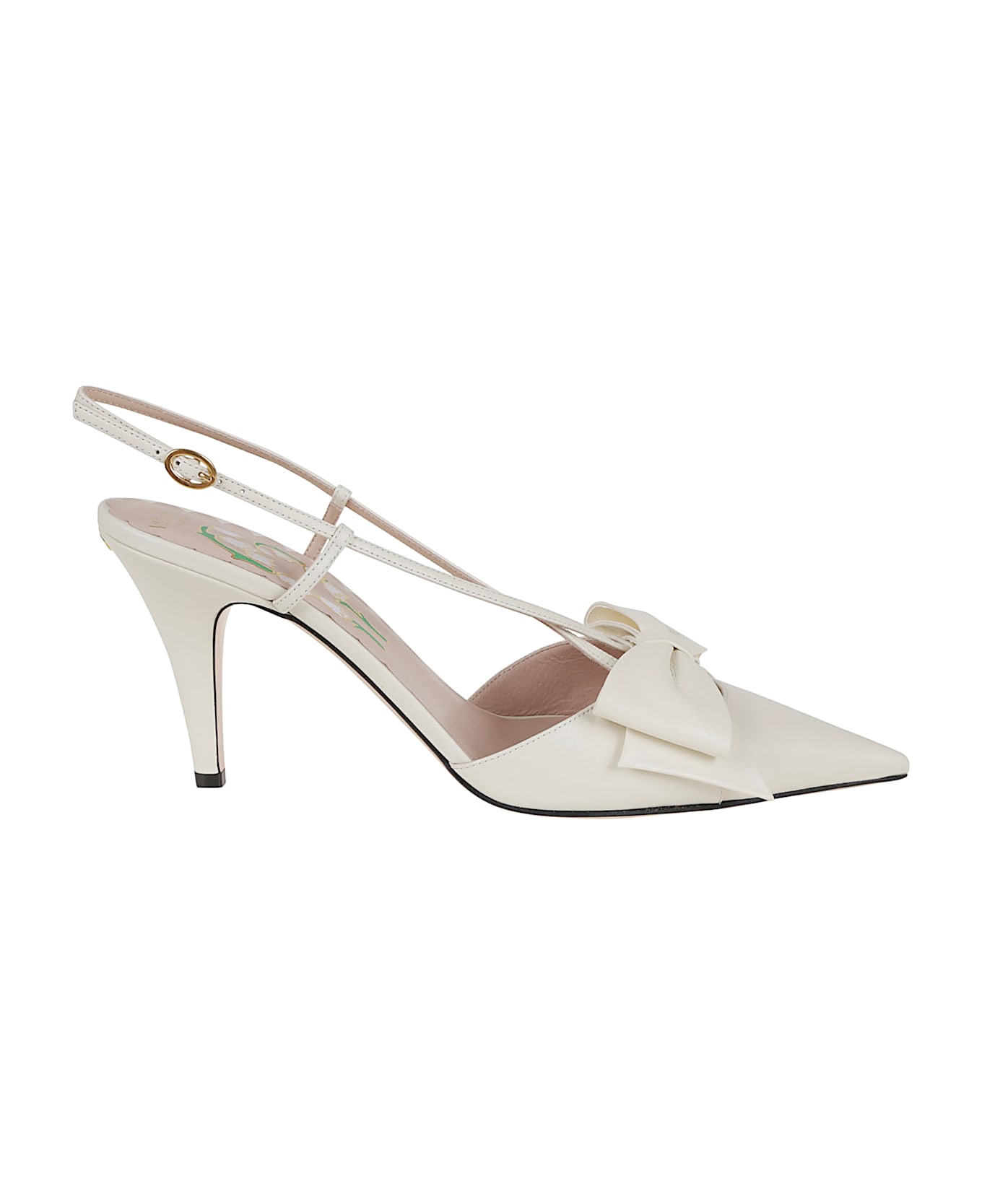 Valentino Garavani Sling Back Bowow T. 85 - Ivory