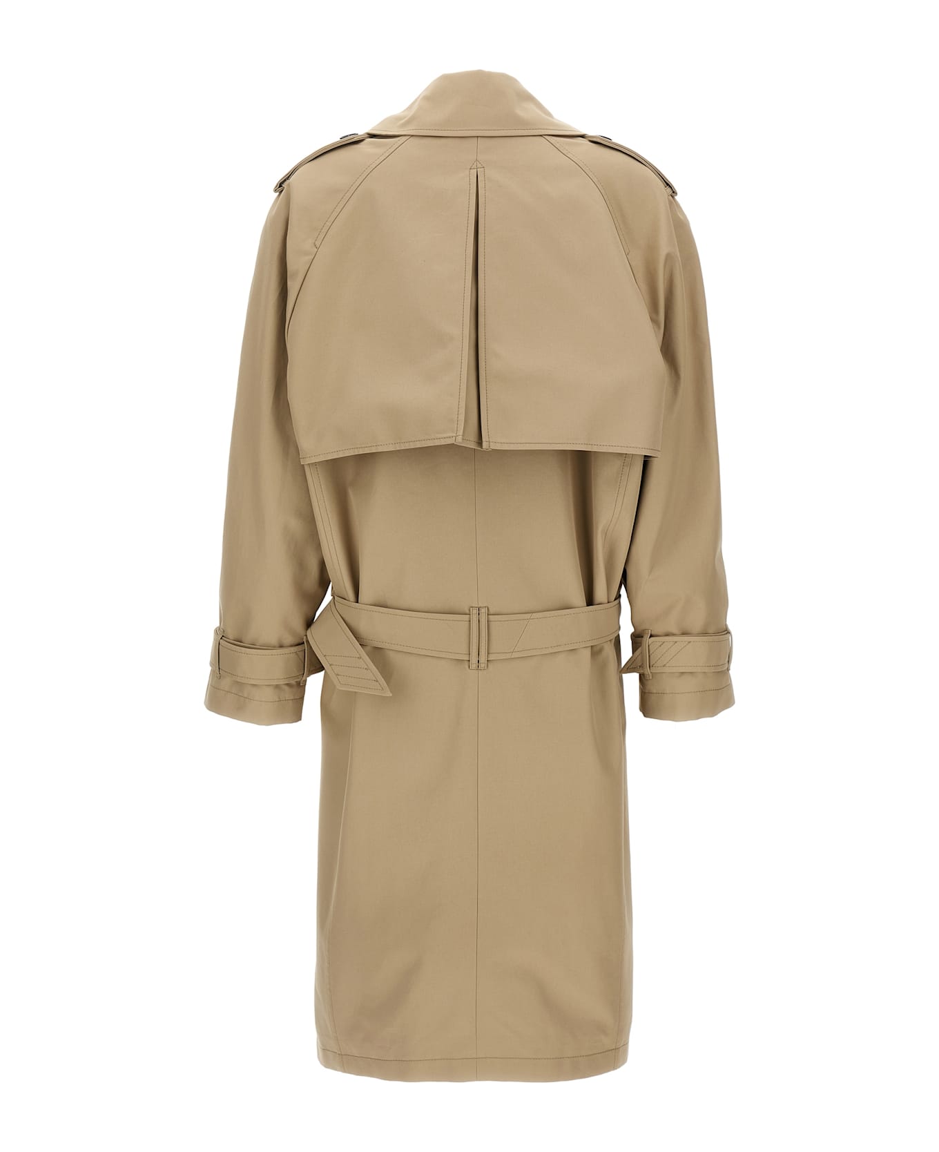 The Attico Cotton Trench Coat - Beige