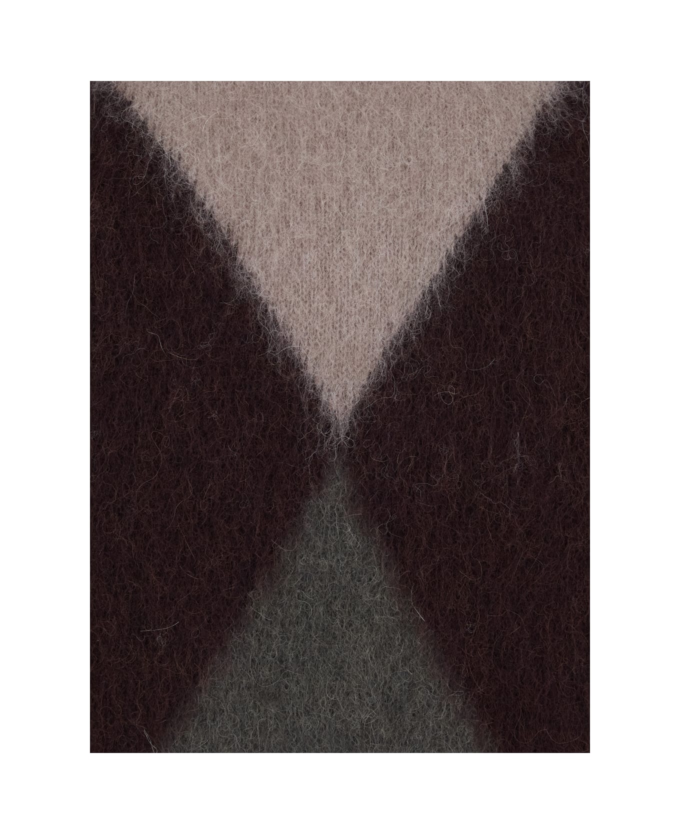 Mauro Grifoni Multicolor Turtleneck Sweater With Geometric Motif And Brushed Effect In Wool Woman - Multicolor