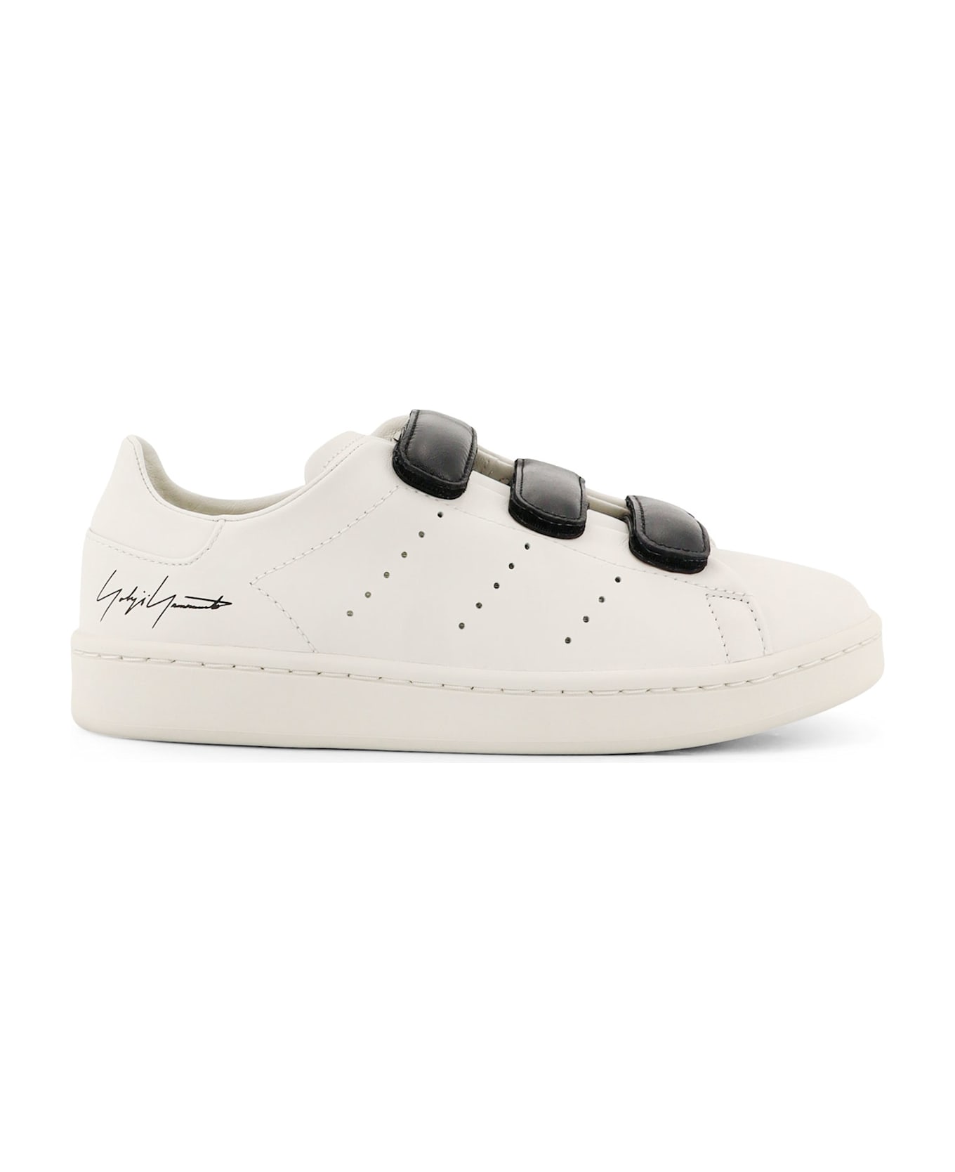 Y-3 Stan Smith Velcro Leather Sneakers - Grey