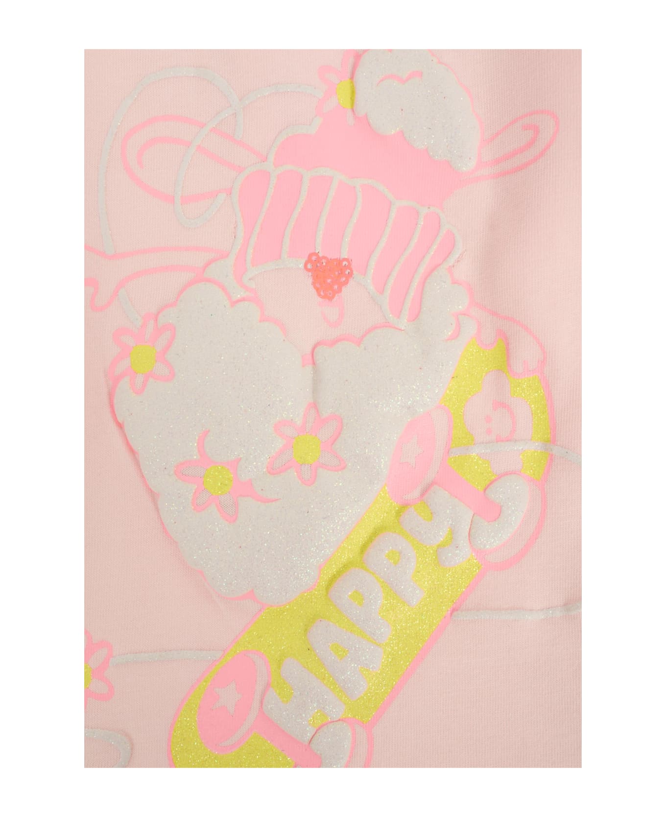 Billieblush Pink T-shirt For Baby Girl With Sheep - Pink