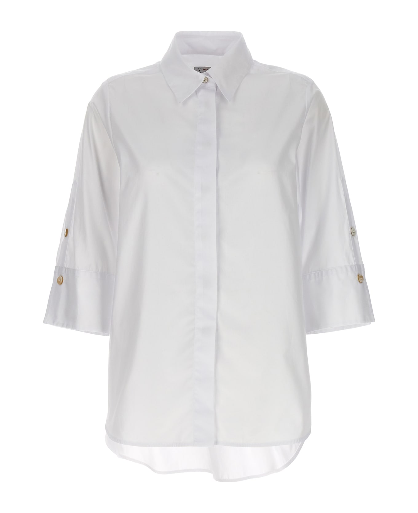 Alberto Biani Poplin Shirt - White シャツ