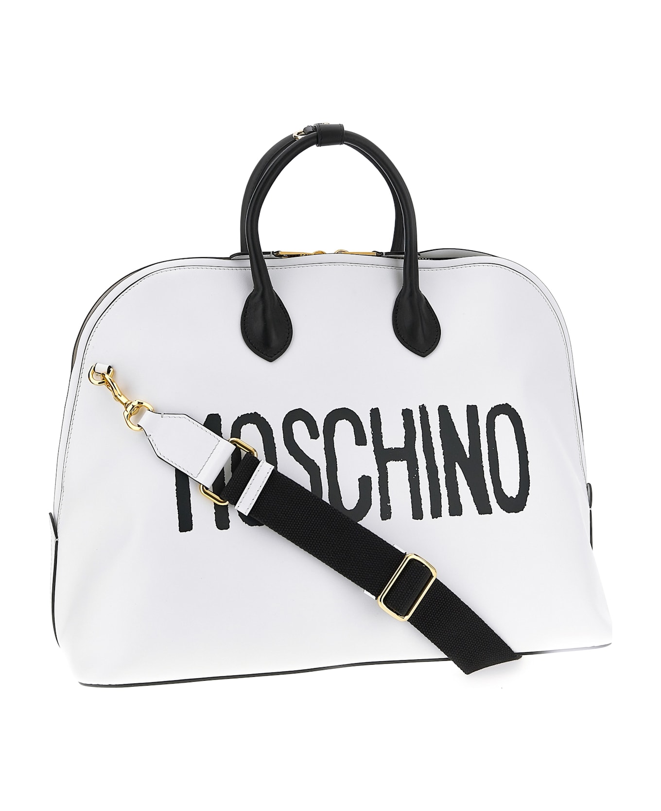 Moschino 'stampa' Handbag - White/Black