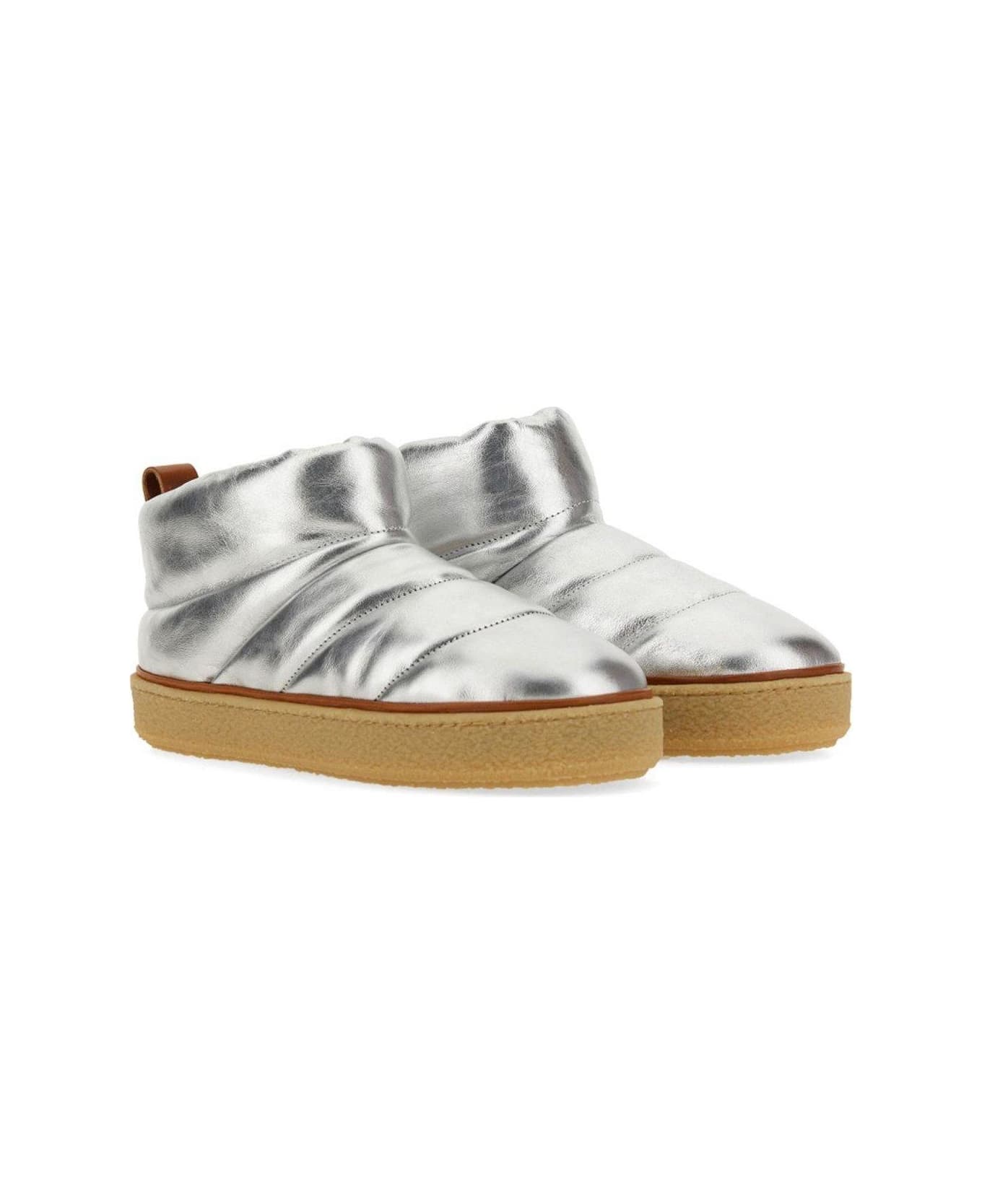 Isabel Marant Eskee Quilted Slipon Boots - SILVER