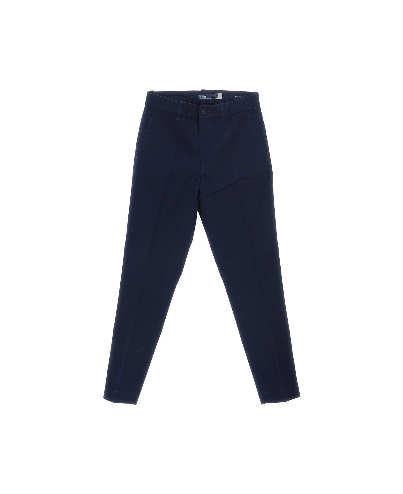Ralph Lauren High-waist Slim-fit Cropped Trousers - BLUE ボトムス