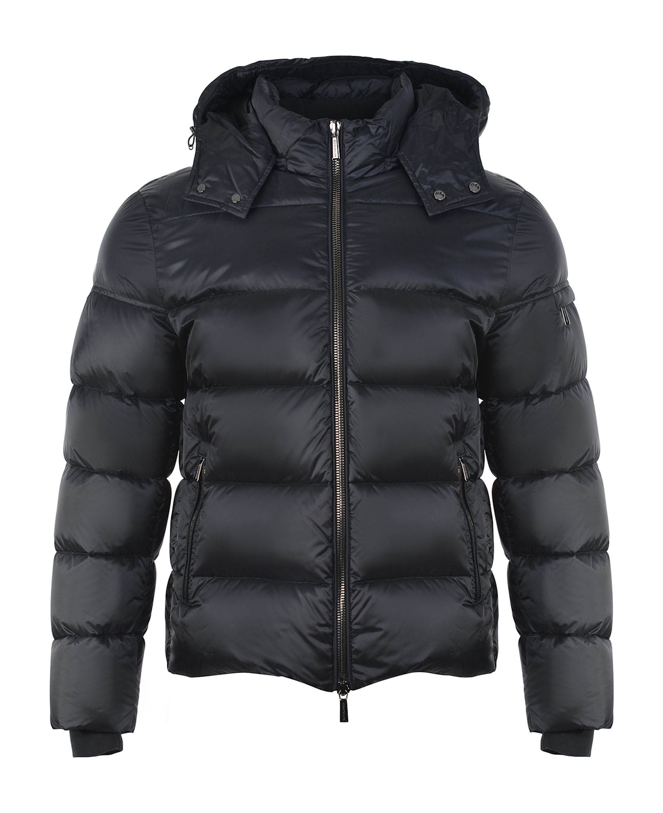 Moorer Down Jacket In Black Nylon - Black ダウンジャケット