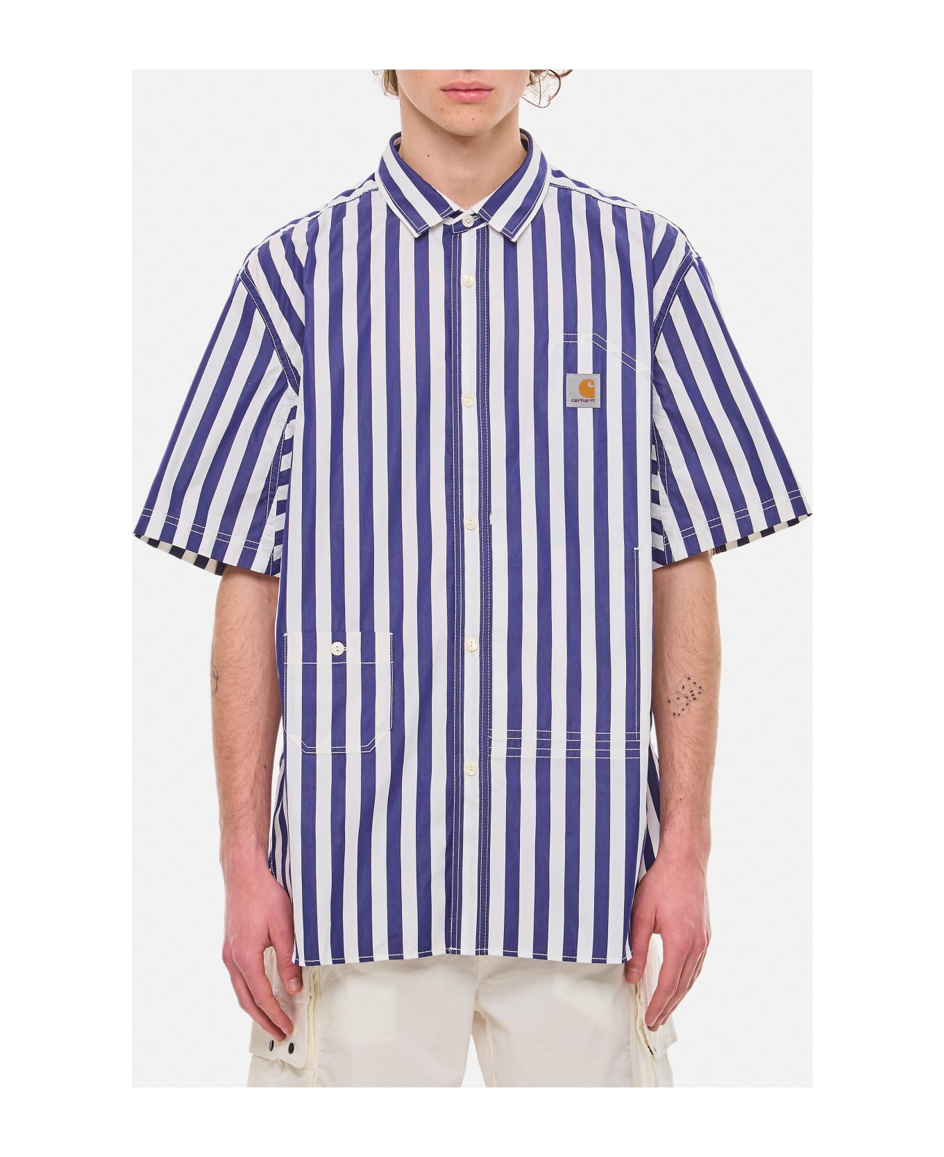 Junya Watanabe Short Sleeve Stripes Shirt Junya Watanabe Carhartt Wip - MultiColour シャツ