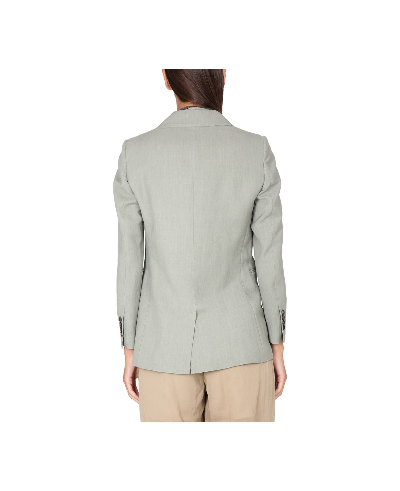 Brunello Cucinelli Fluid Twill Jacket - GREEN