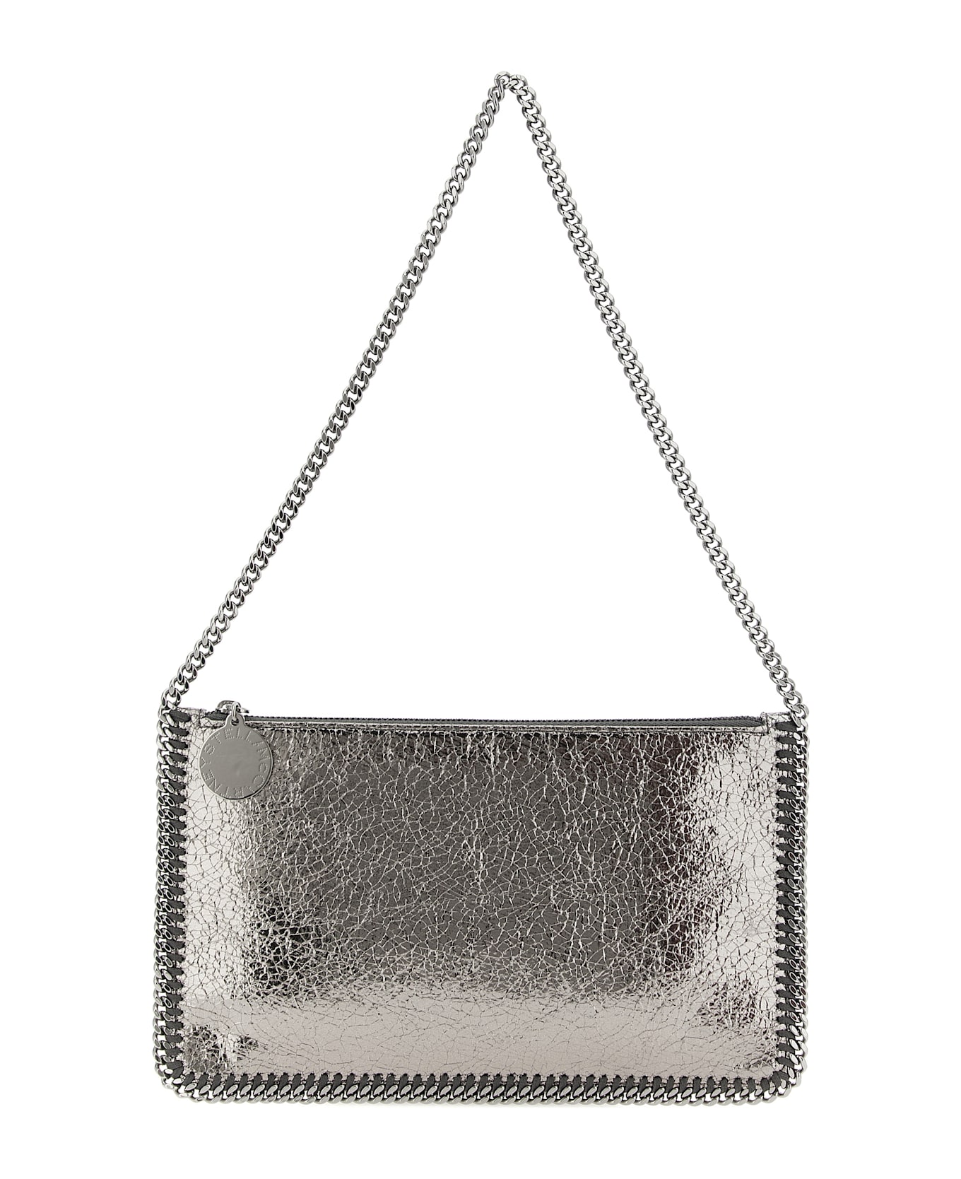 Stella McCartney 
falabella
 Metallic Clutch - Silver