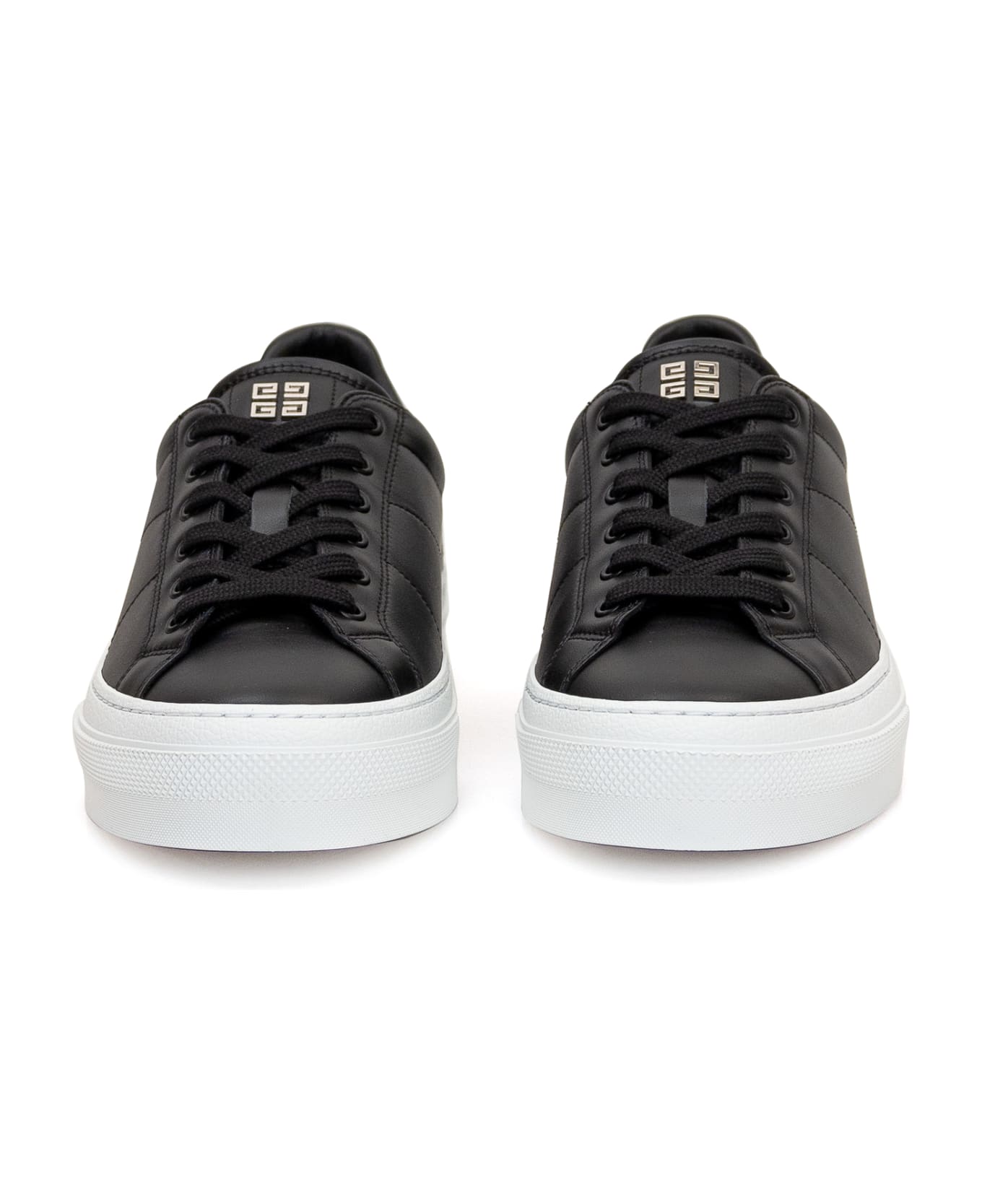 Givenchy Black City Sport Sneakers With Printed Logo - Black/white
