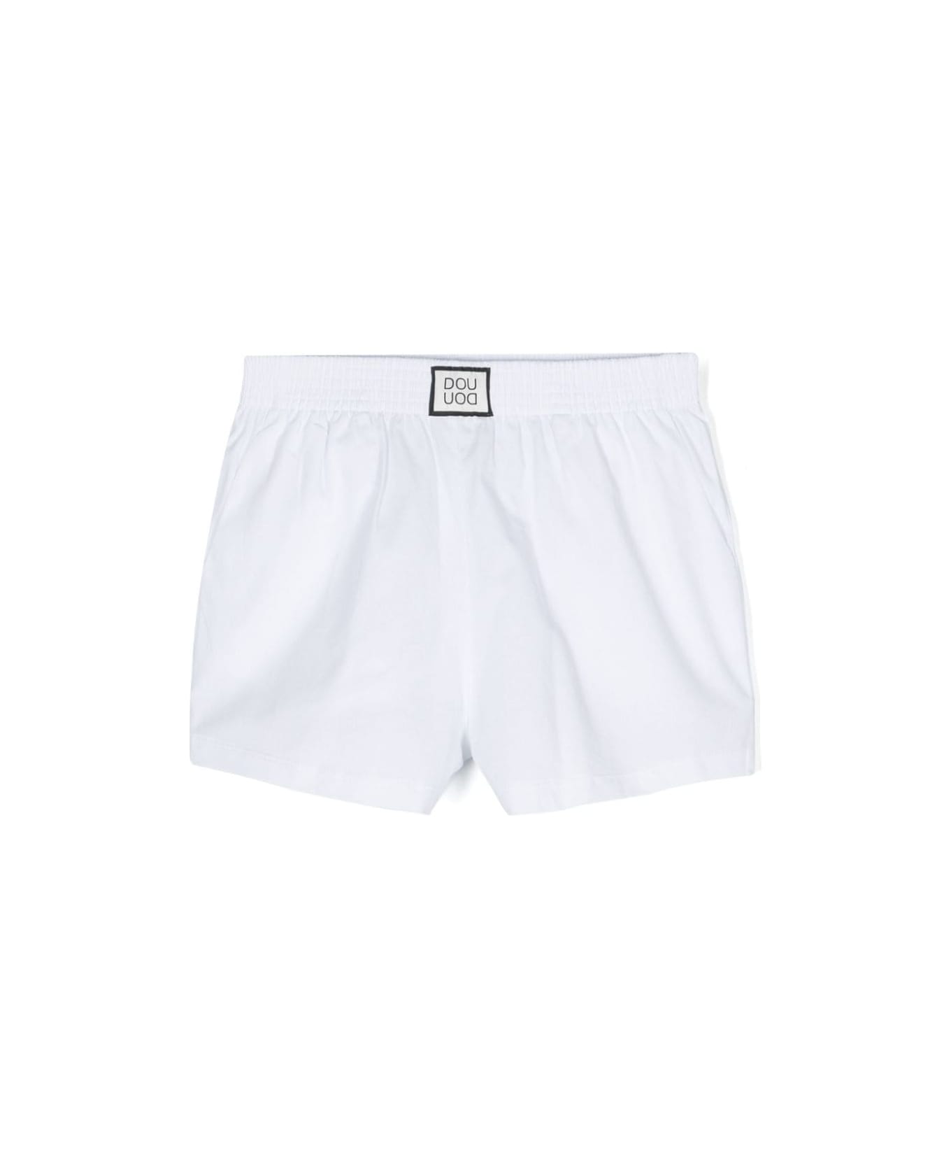 Douuod Shorts Con Logo - White