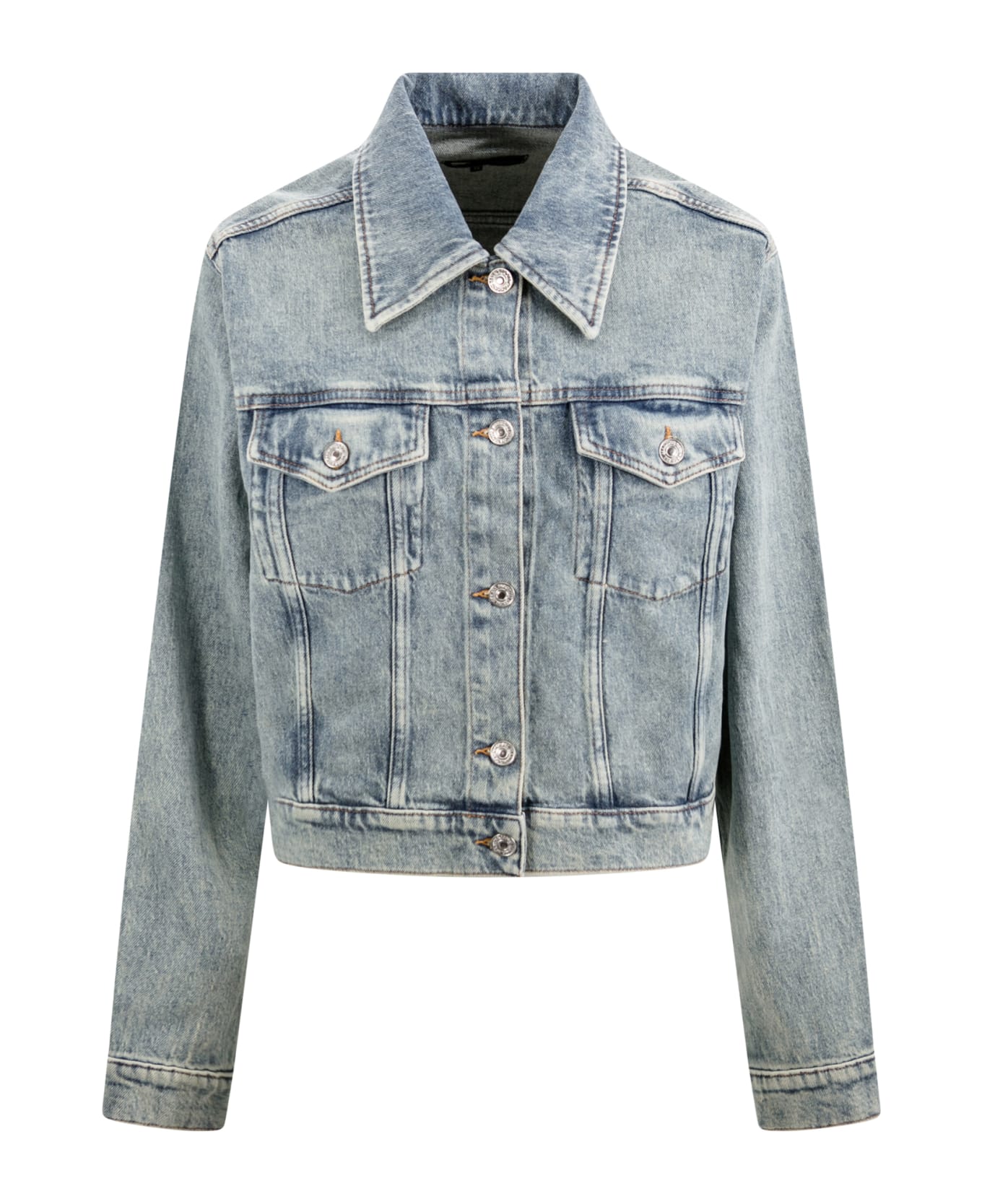 7 For All Mankind Nellie Cropped Denim Jaket