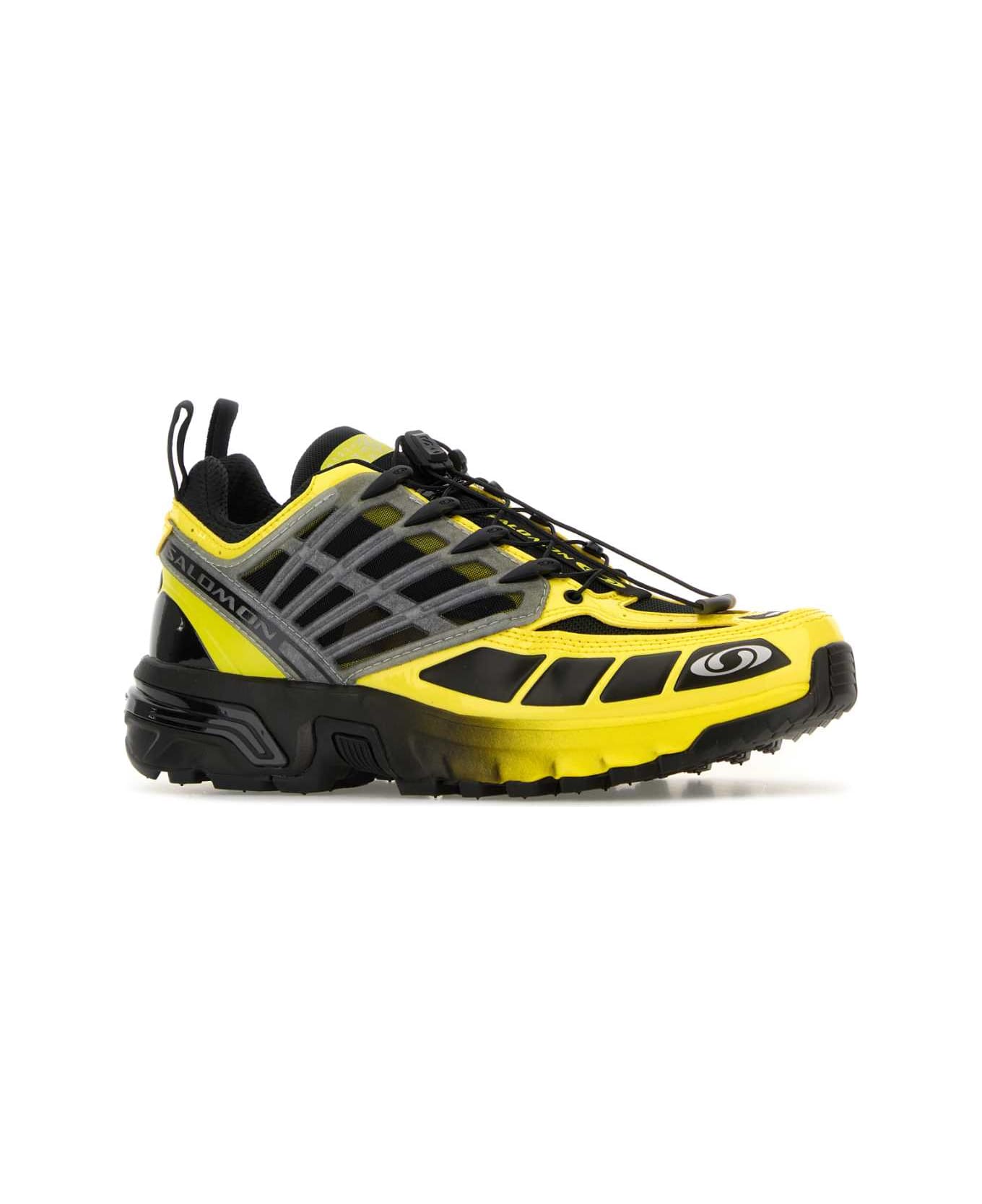 MM6 Maison Margiela Multicolor Fabric And Rubber Mm6 X Salomon Acs Pro - Black/Blazing Yellow/Ftw Silver