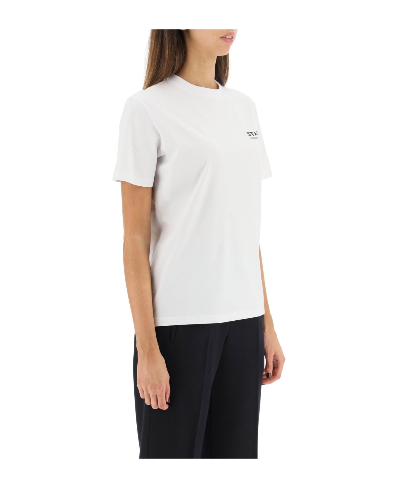 Golden Goose T-shirt - WHITE BLACK (White) Tシャツ