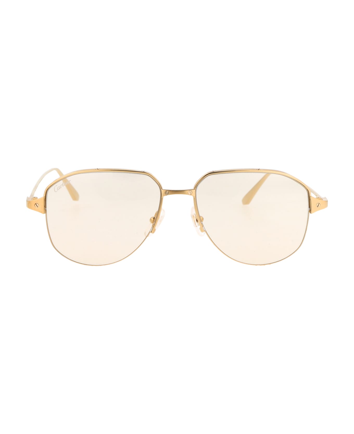 Cartier Eyewear Ct0352s Sunglasses - 002 GOLD GOLD TRANSPARENT