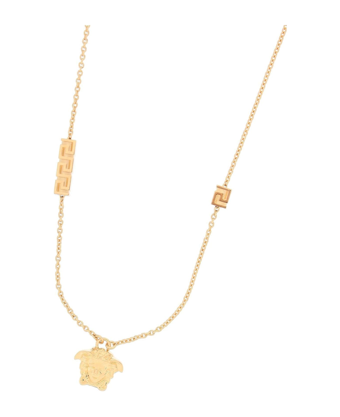 Versace Medusa Head Chained Necklace - Giallo