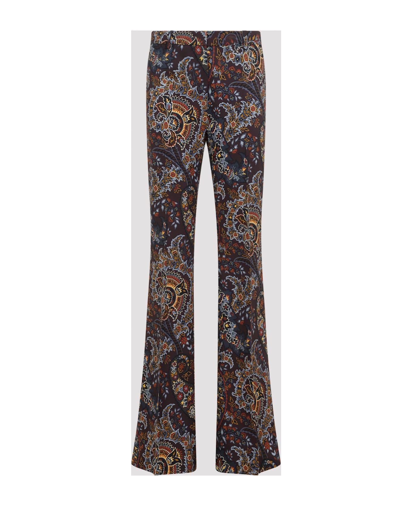 Etro Cady Printed Pants - Blu Nero