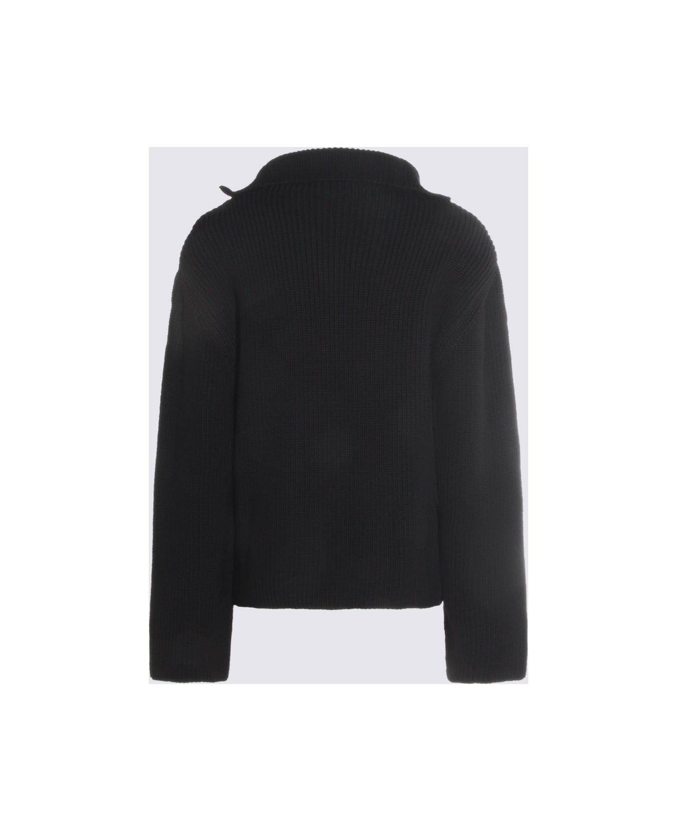 Courrèges Black Wool Knitwear - Black