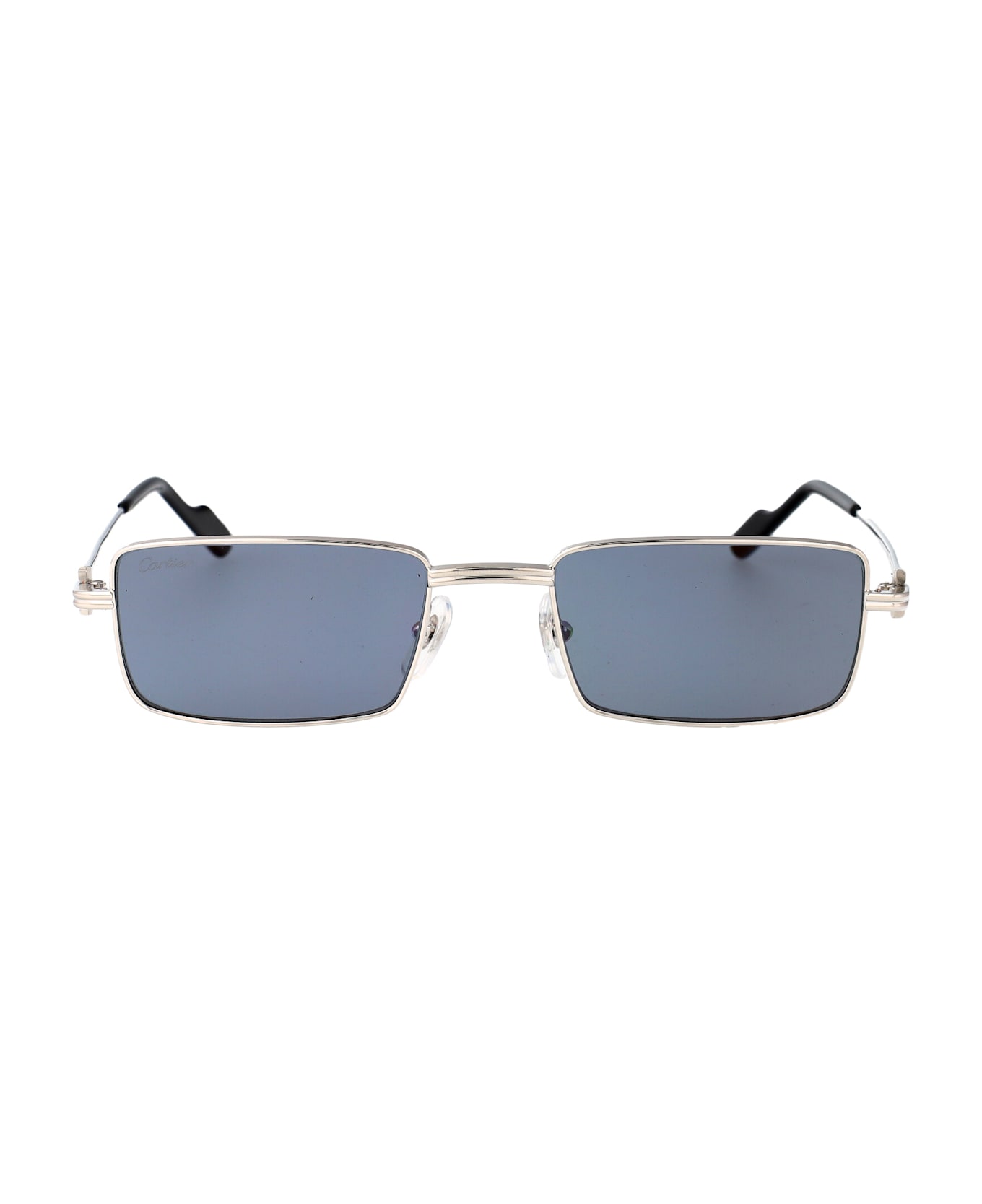 Cartier Eyewear Ct0501s Sunglasses - SILVER SILVER LIGHT BLUE