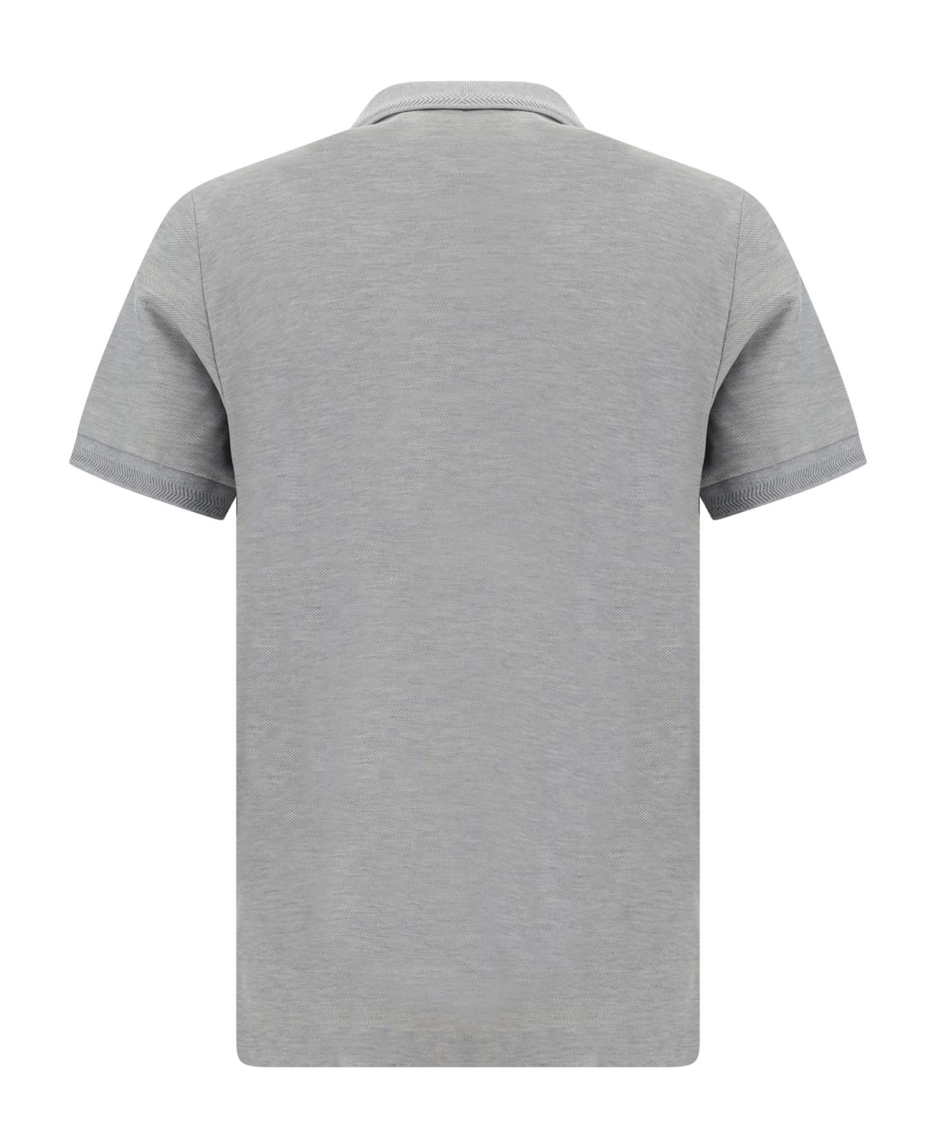 Burberry Eddie Polo Shirt - Pale Grey Melange