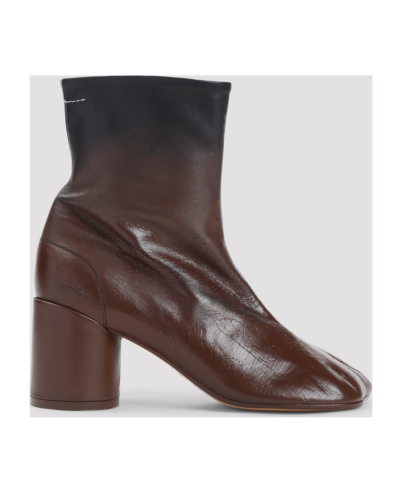 MM6 Maison Margiela Ovine Leather Boots - Black Sable