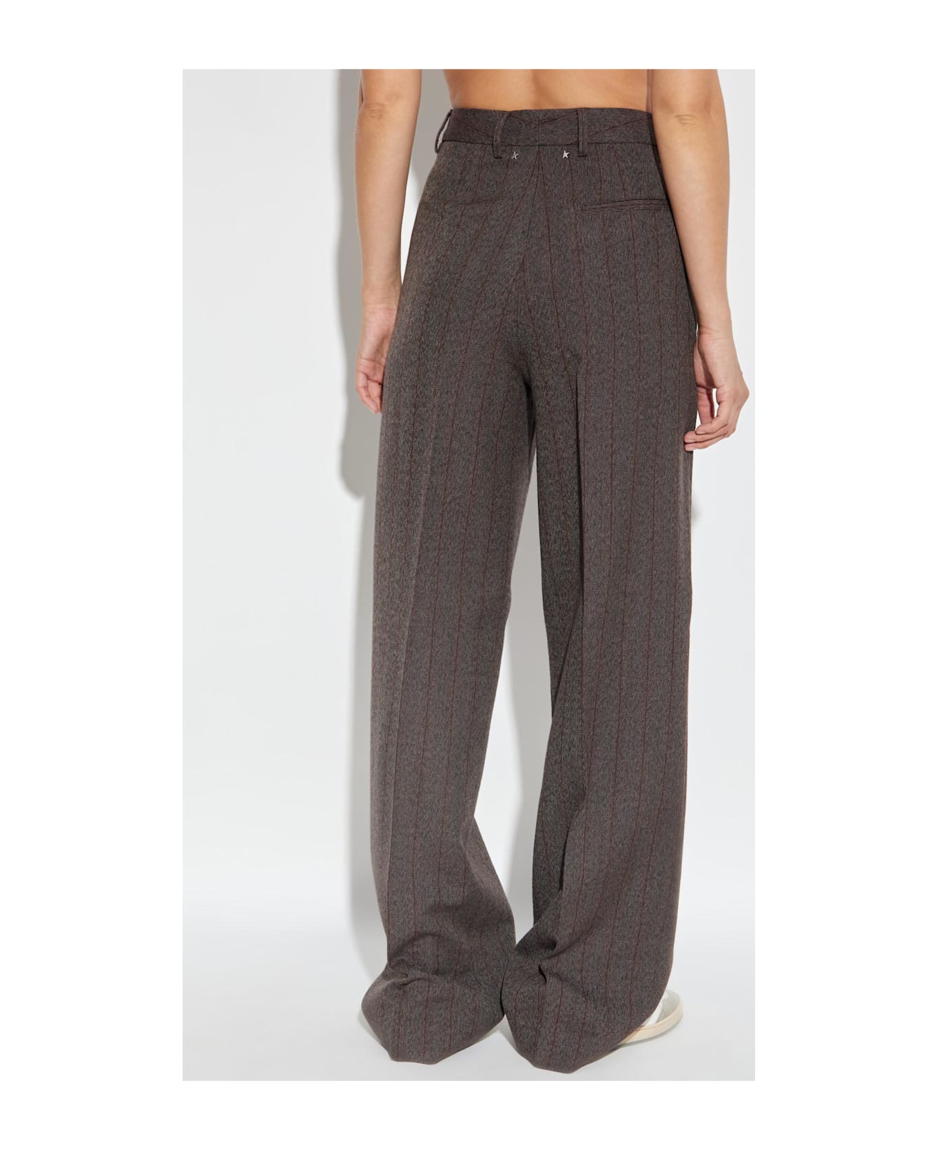 Golden Goose Creased Trousers - Brown ボトムス