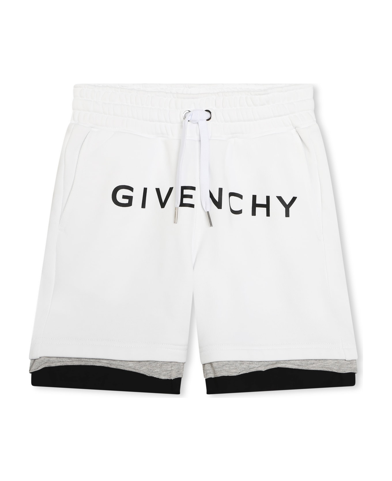 Givenchy Bermuda Con Stampa - White ボトムス