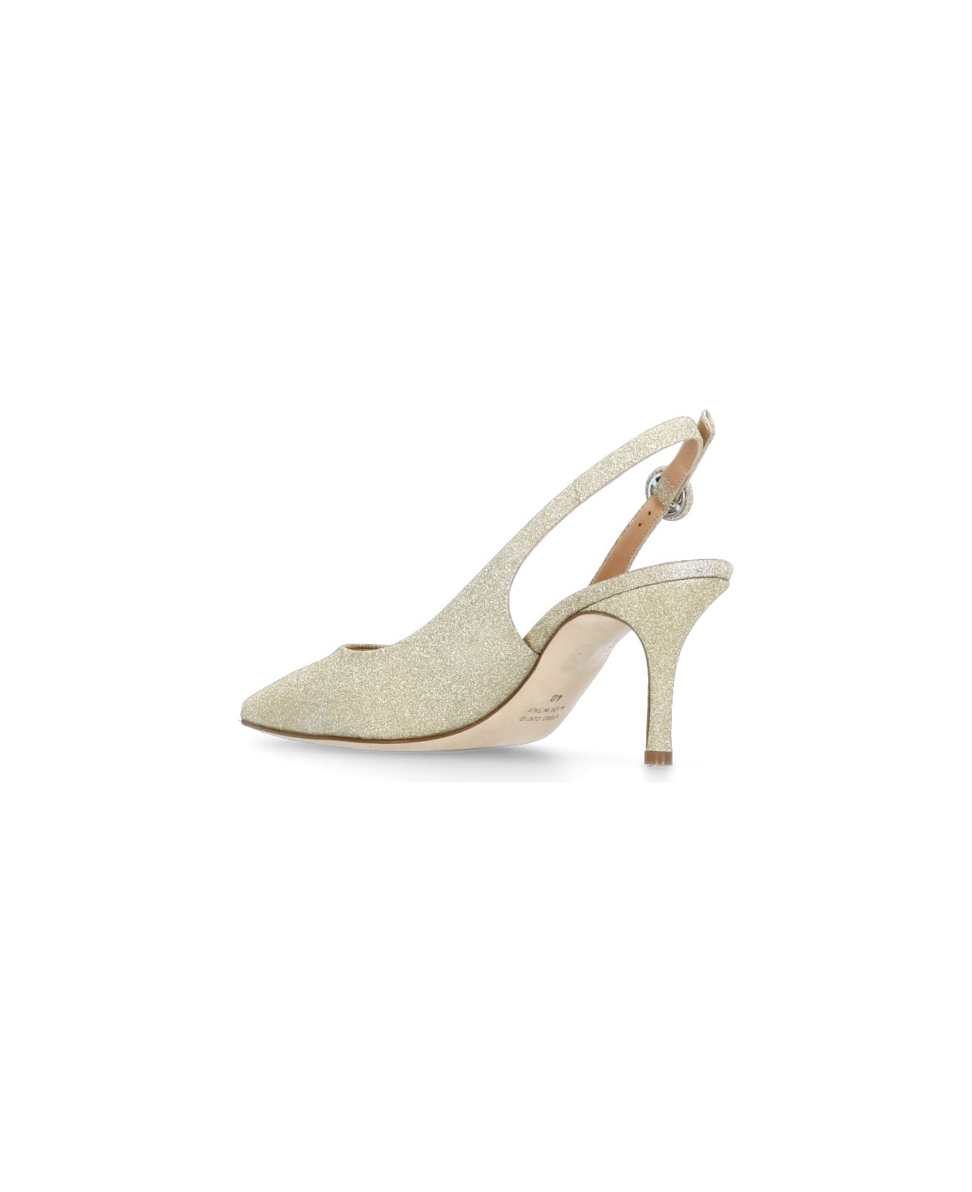 The Seller Leather Slingback - Golden