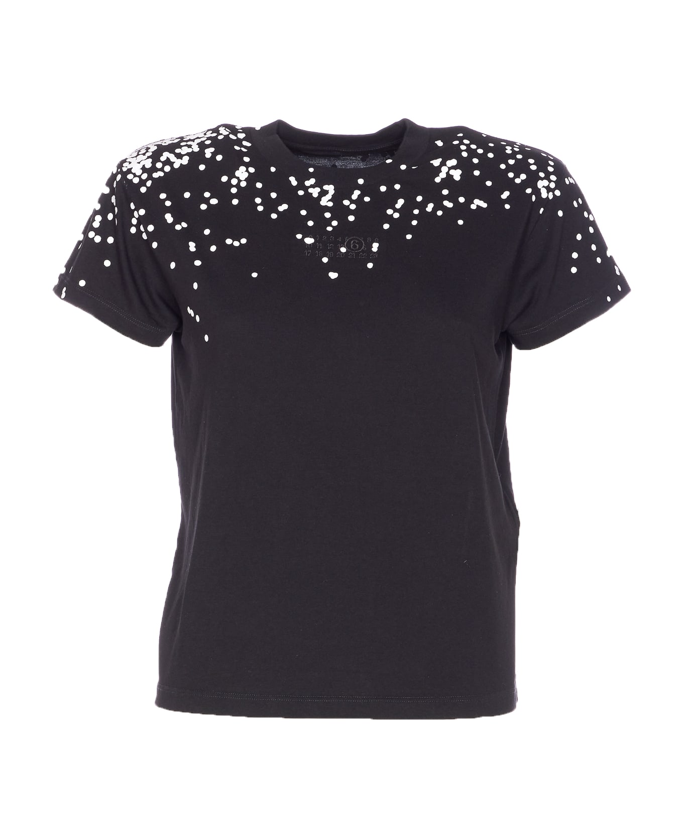 MM6 Maison Margiela Logo T-shirt - Black