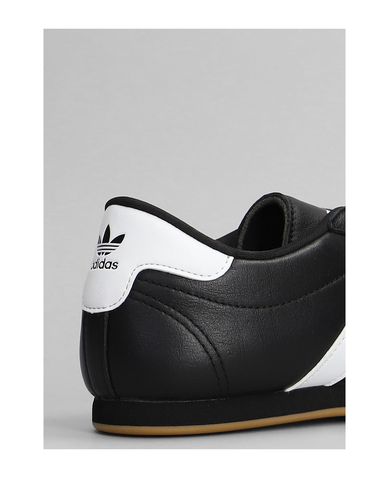 Adidas Taekwondo Lace Sneakers In Black Leather - black