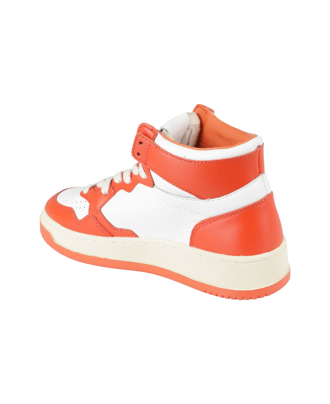 Autry Medalist Mid Sneakers Aumw Wb21 - Leat Tangerine