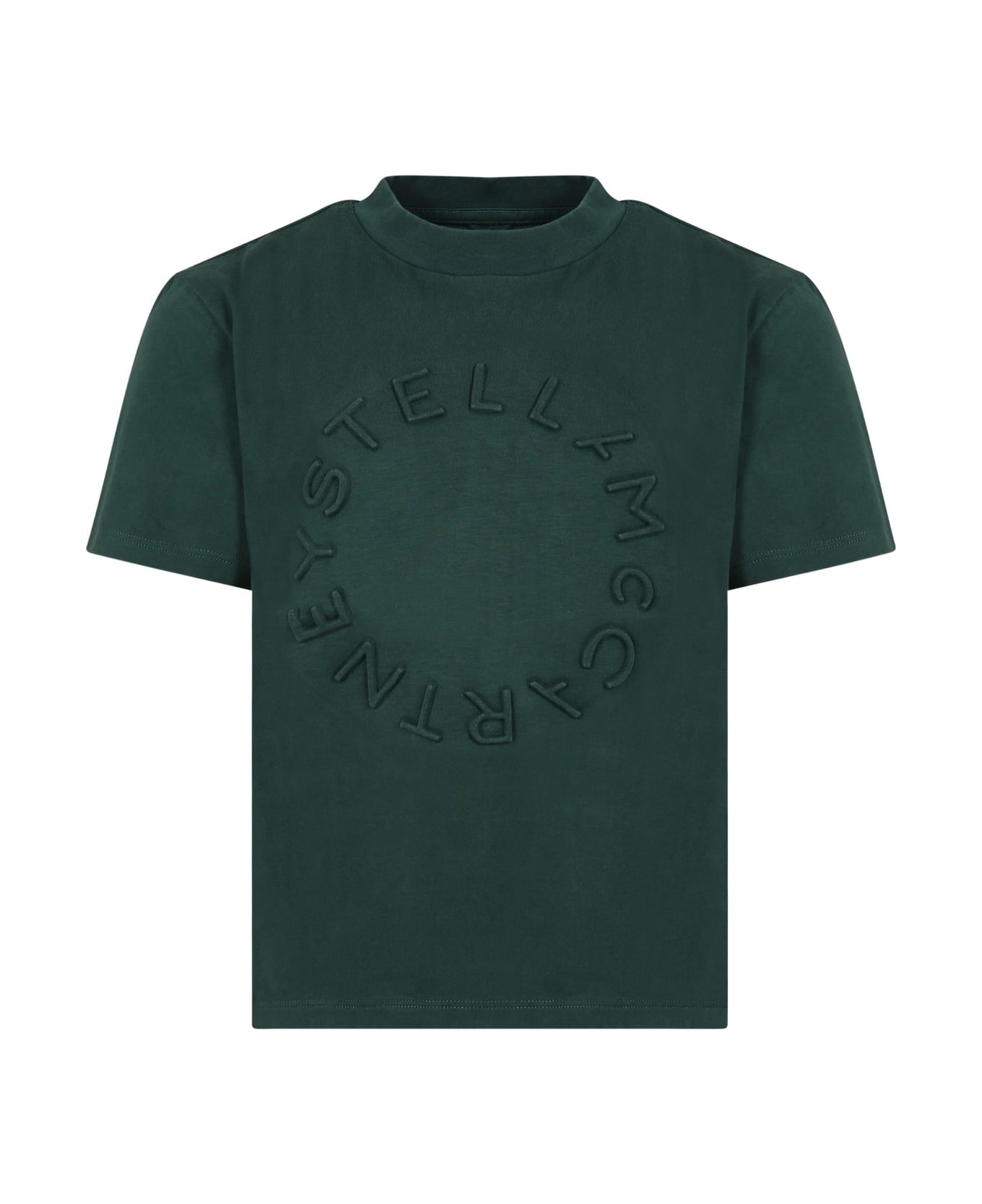 Stella McCartney Kids Green T-shirt For Boy With Logo - Green