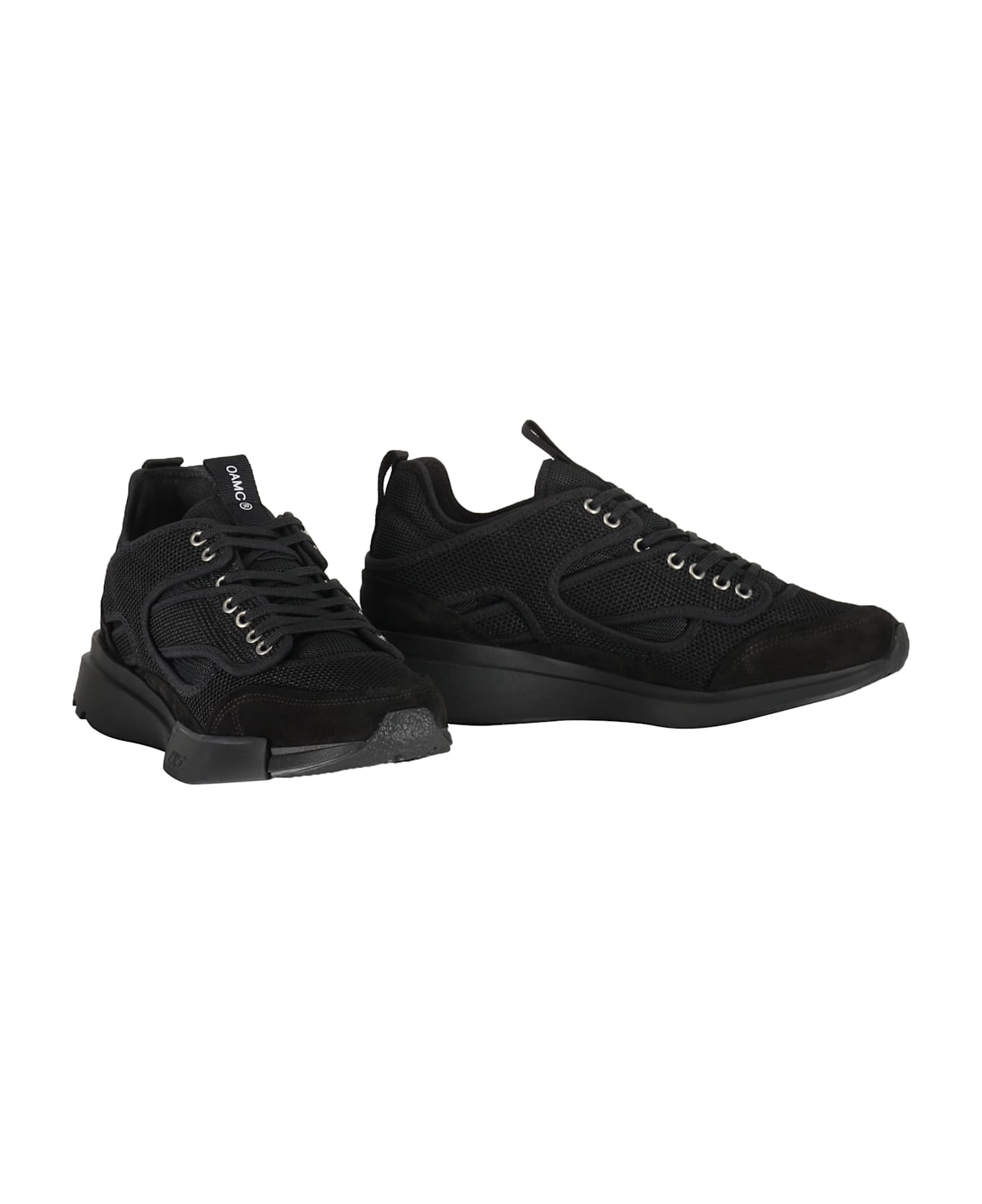 OAMC Fabric Low-top Sneakers - black