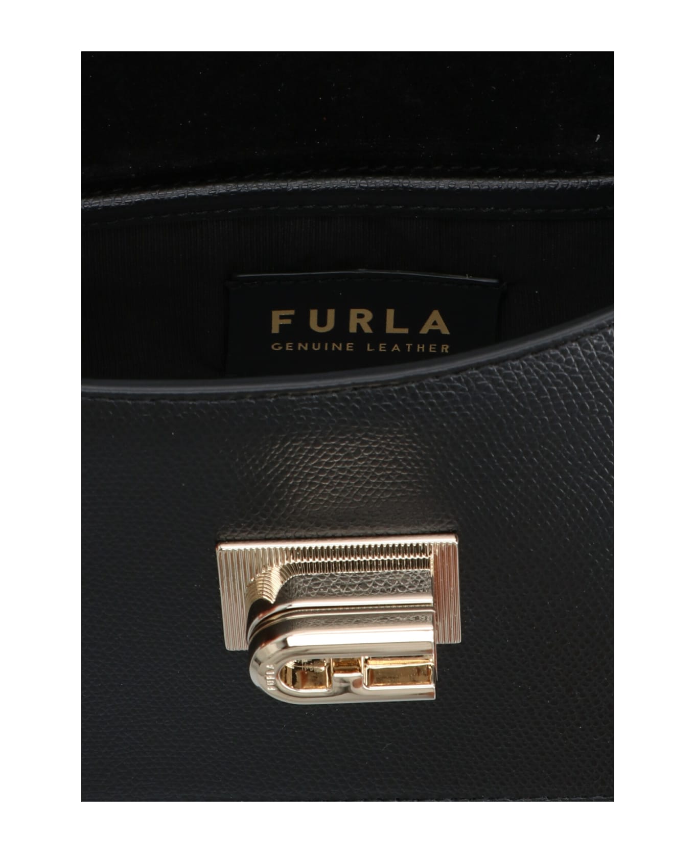 Furla 'ares 1927 Crossbody Bag - Black   ショルダーバッグ
