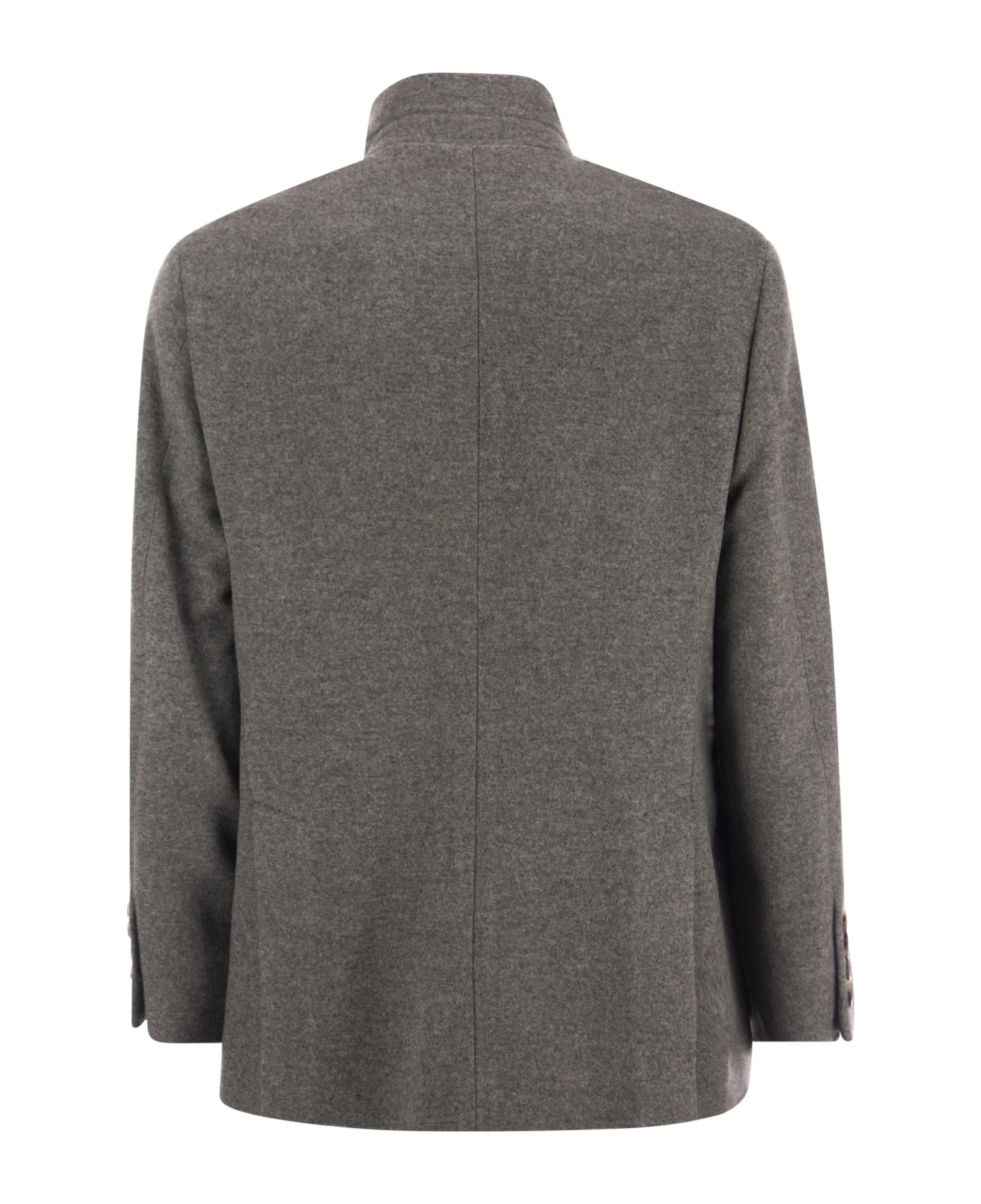 Brunello Cucinelli Lightweight Water-resistant Cashmere Pea Coat ...